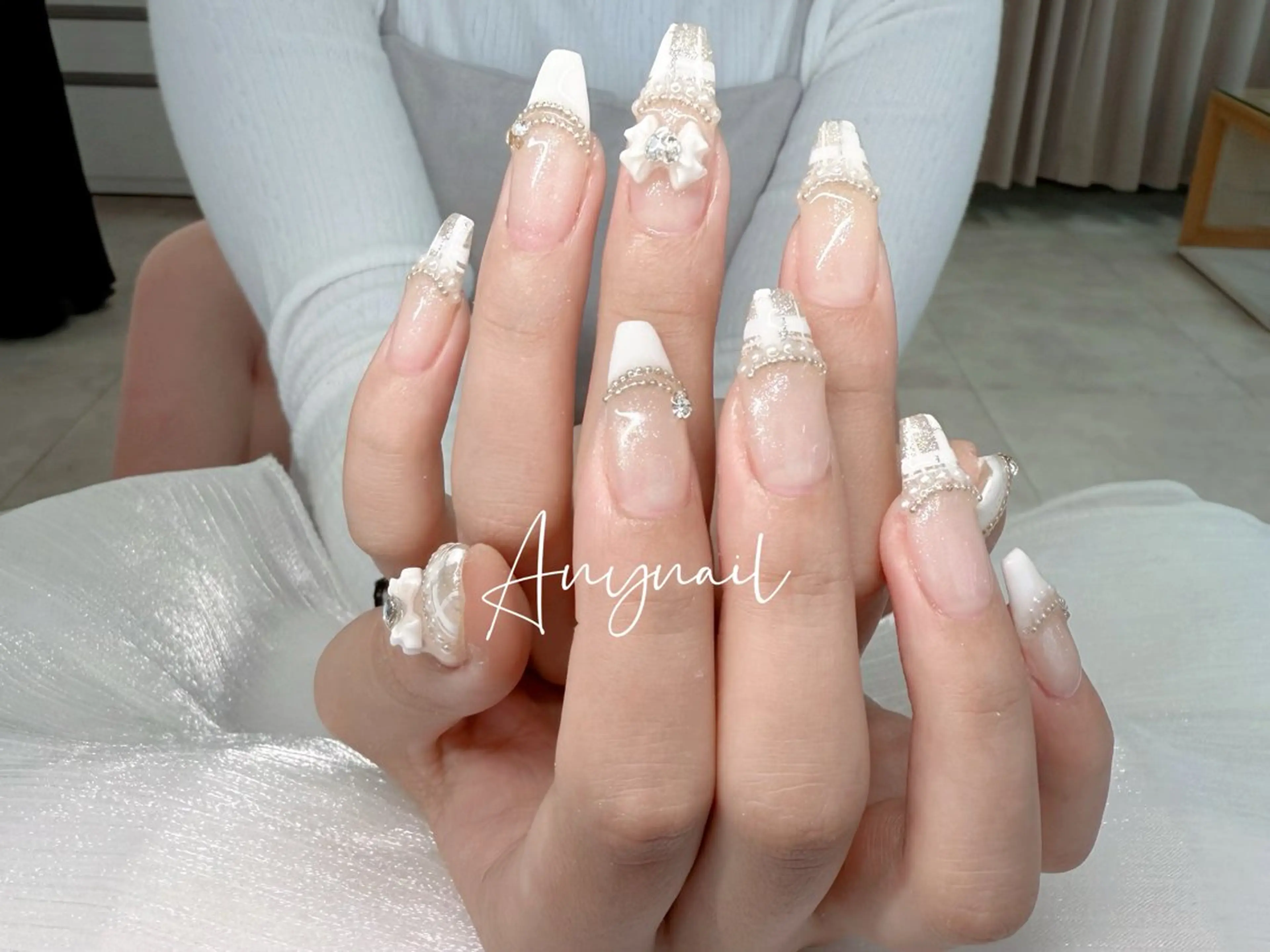 ネイル フットネイル ジェルネイル 韓国ネイル ラメ(グリッター) ラメグラデーション ハンドネイル Any_nail新大久保店所属・Any nail新大久保店のネイルデザイン