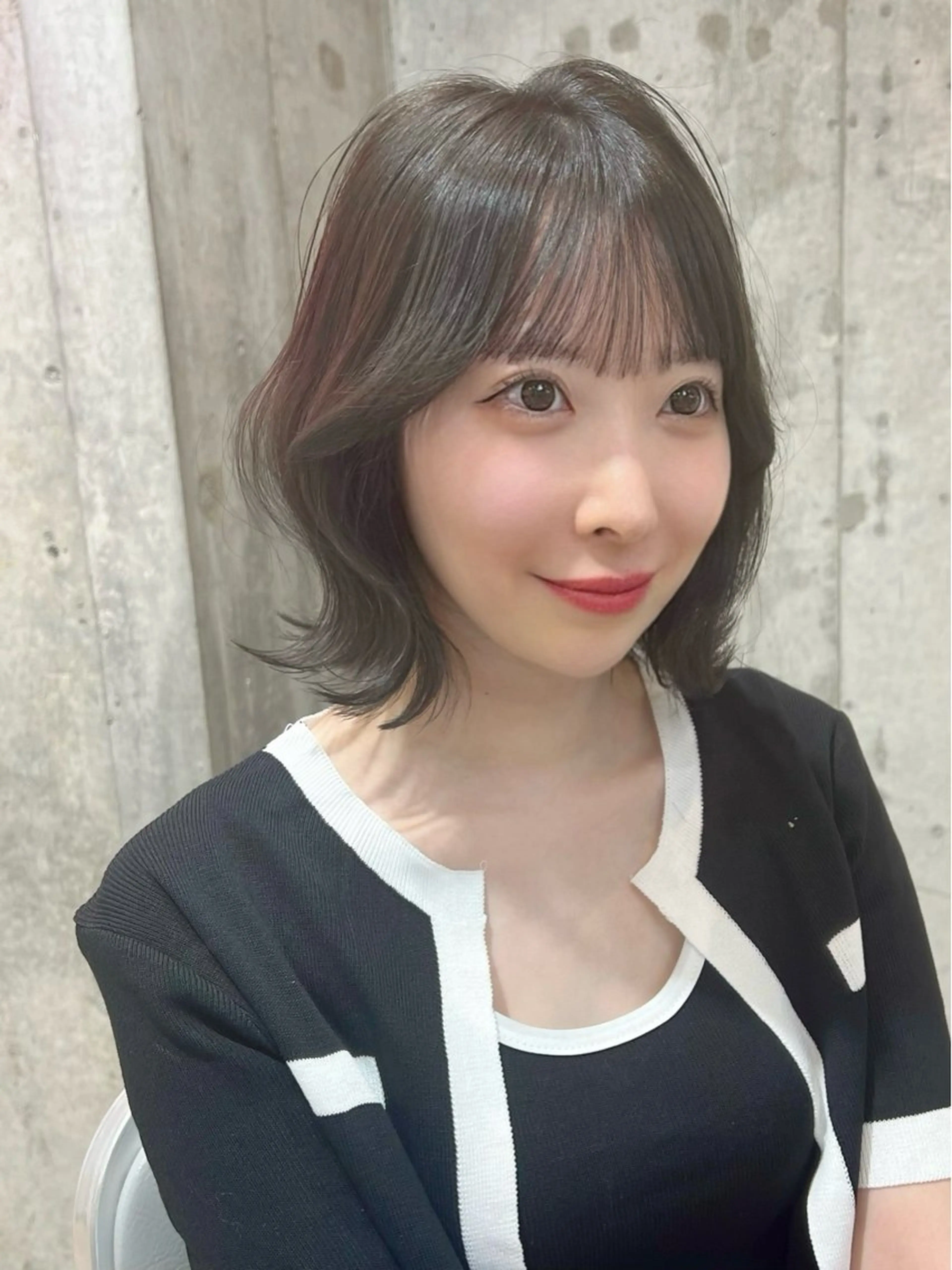 韓国風カット＋透明感カラー＋オージュアトリートメントの写真