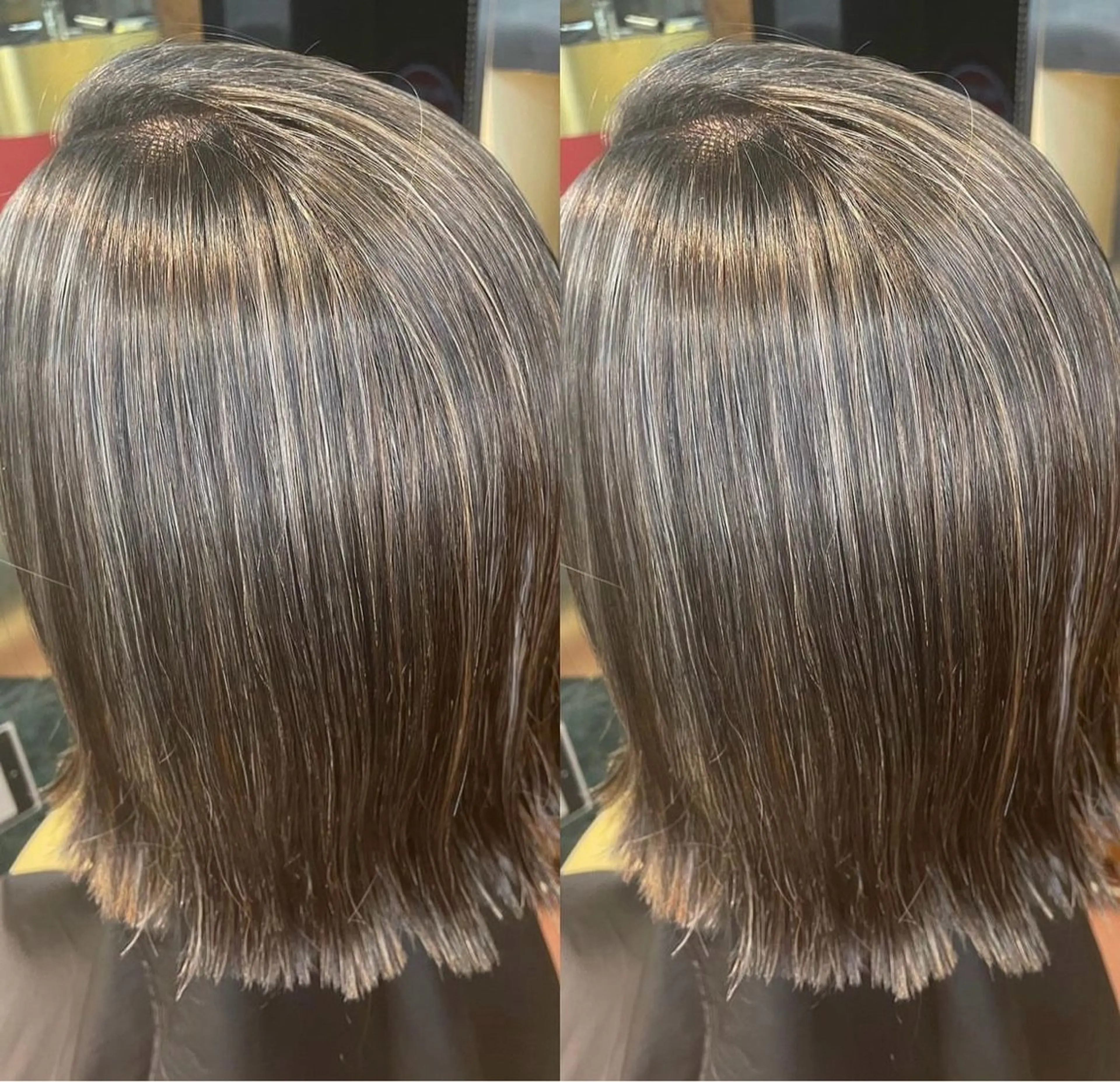 ミディアム カラー ハイライトカラー ハイライト デザインカラー/ コーンロウのヘアスタイル