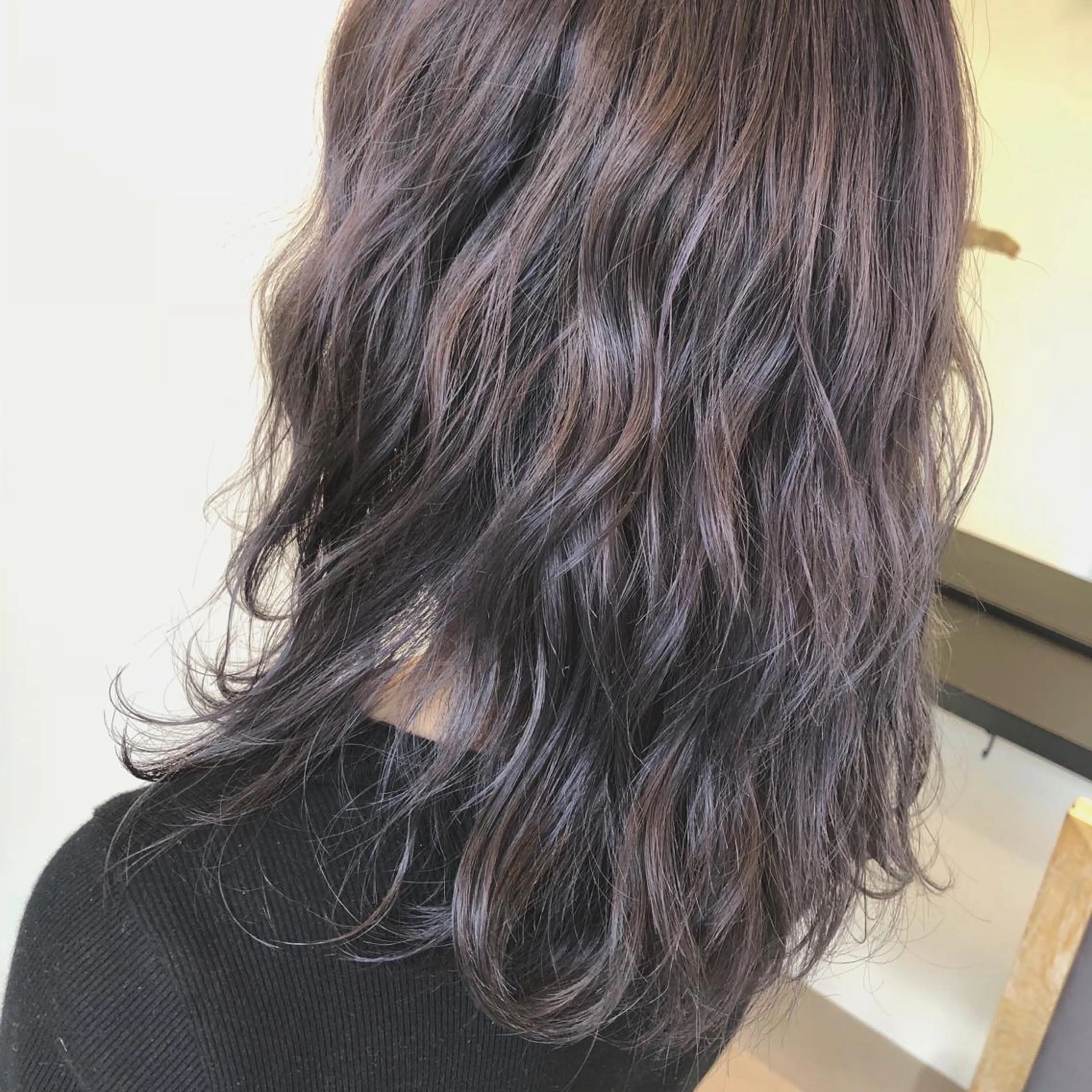 カラー アッシュ ダブルカラー ラベンダーカラー ラベンダーアッシュ 中澤 美緒のヘアスタイル