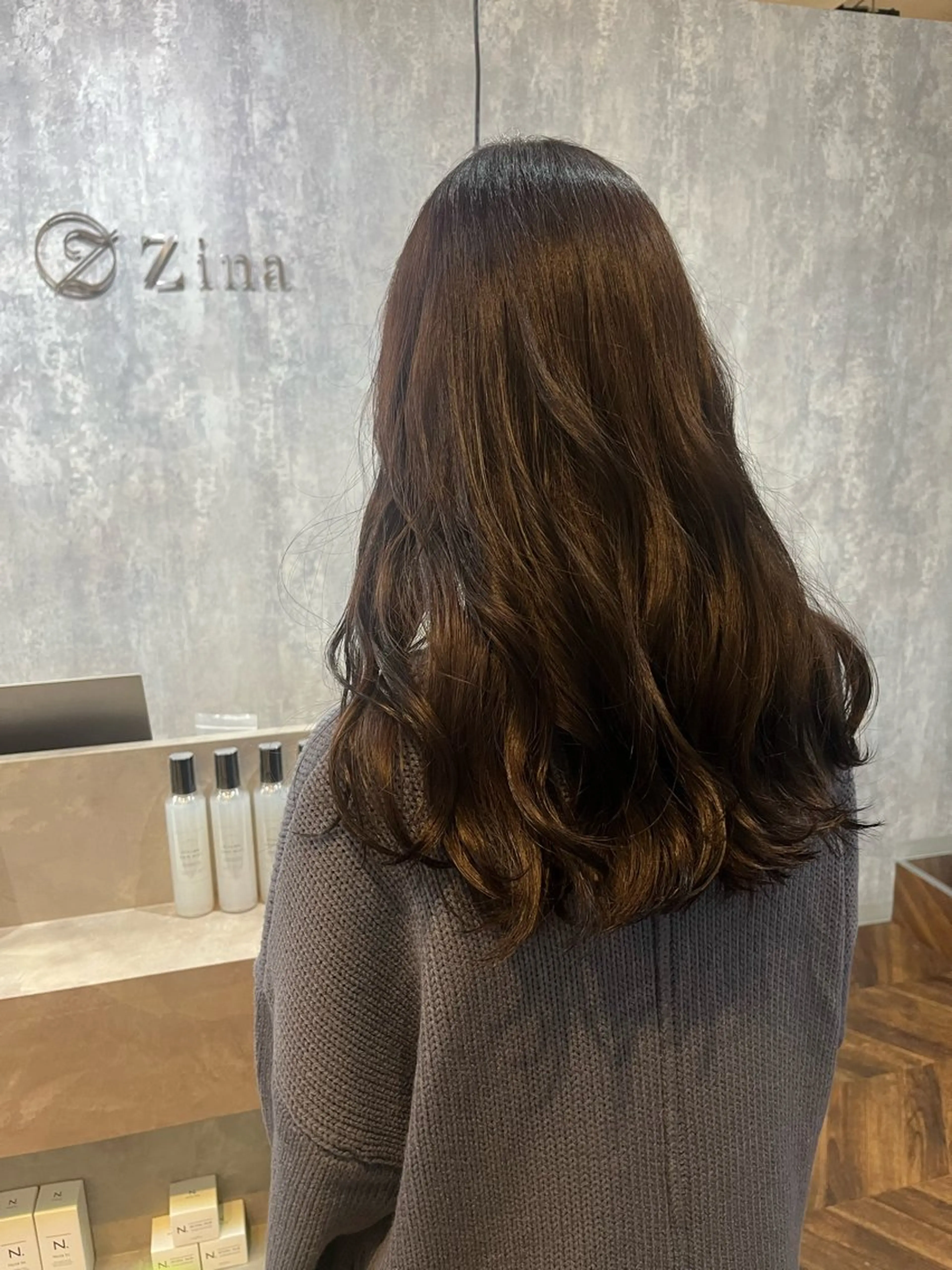 セミロング カラー ブリーチ ブリーチなしカラー 詩乃🌷🎀ピンク 暖色/ガーリー🧸のヘアスタイル