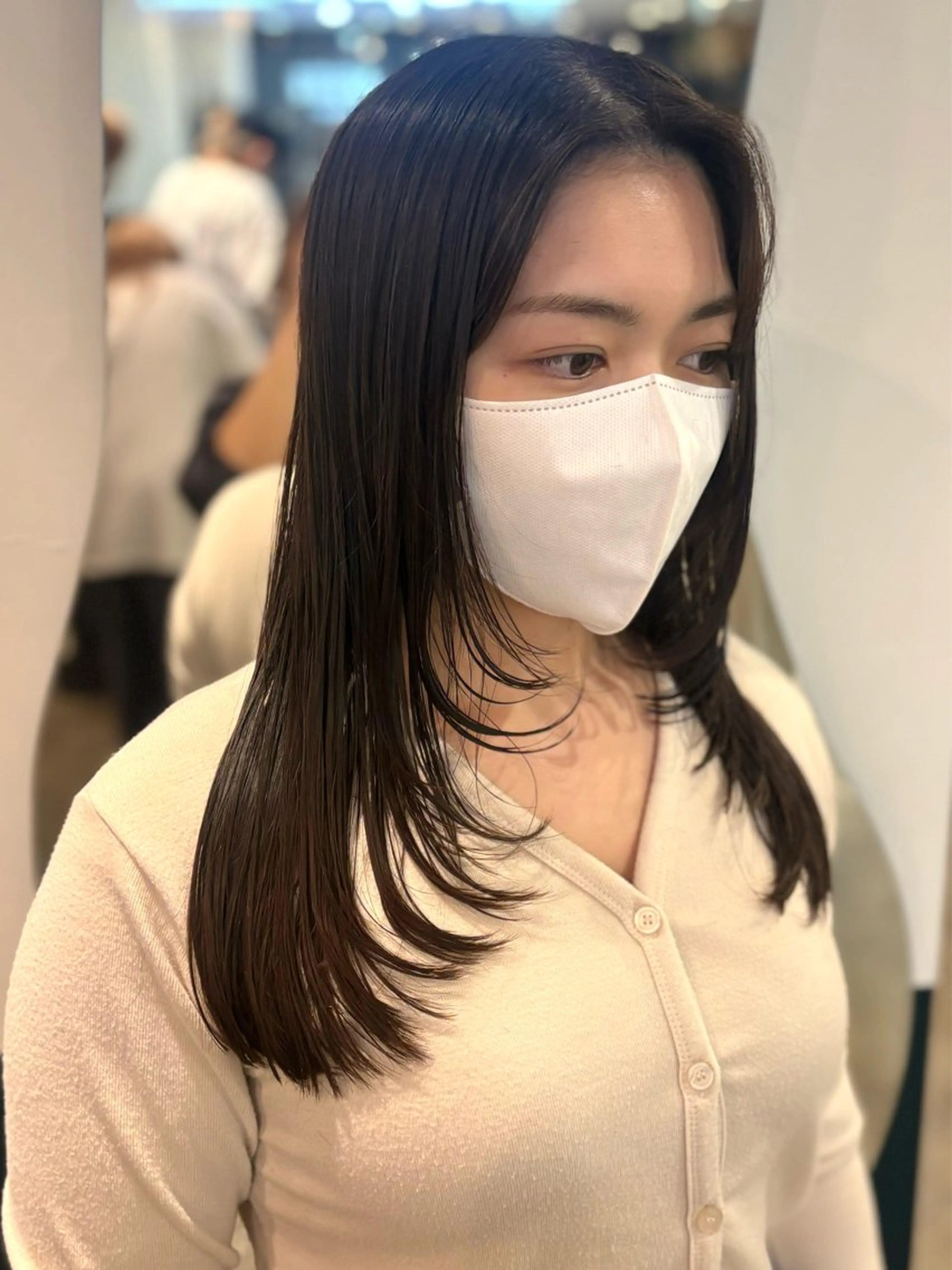 ロング レイヤーカット ☁️RIKA☁️ @ri2_____bのヘアスタイル