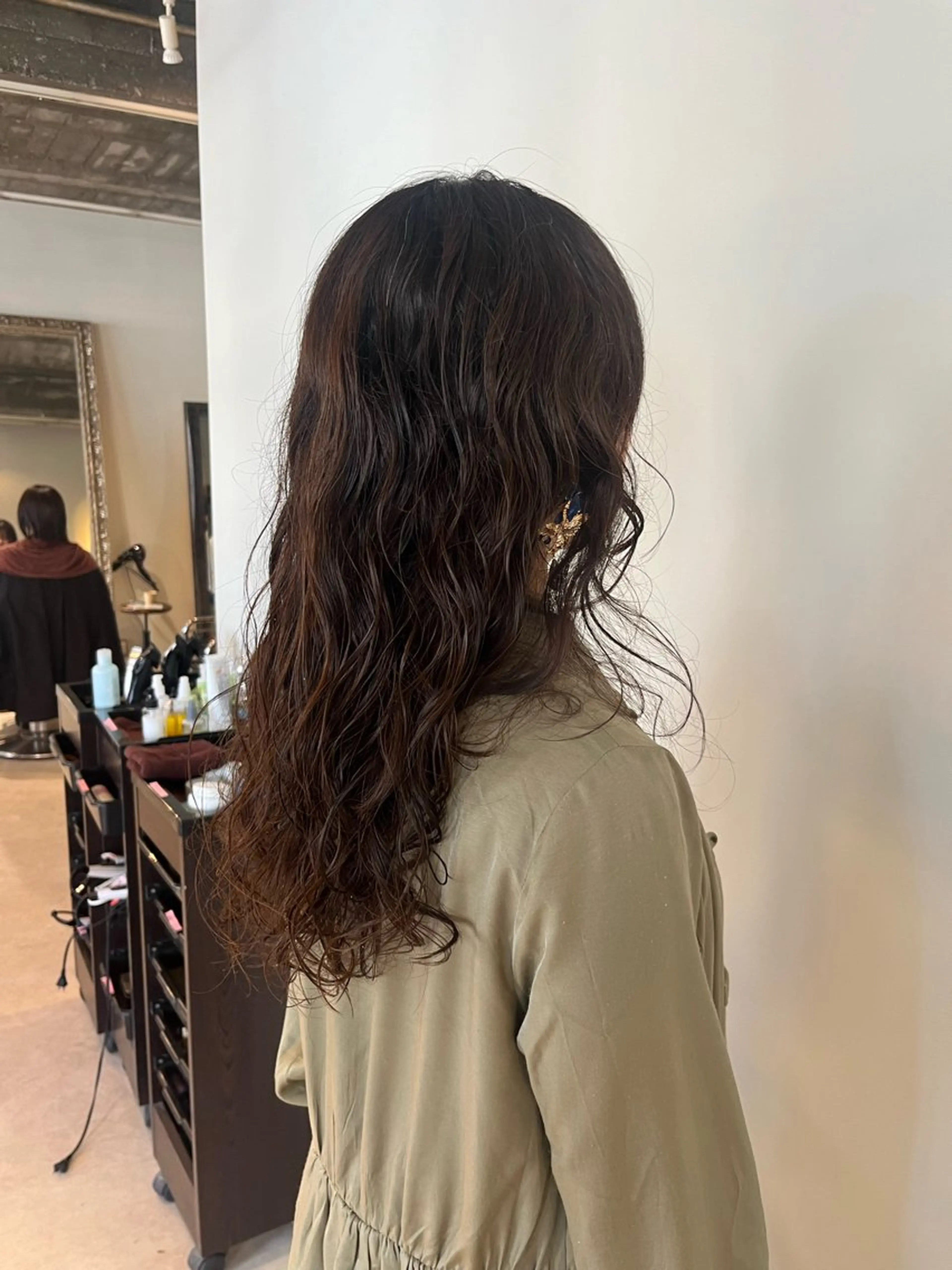 ロング パーマ カット パーマ スタジオノル パーマ🌀あやなのヘアスタイル