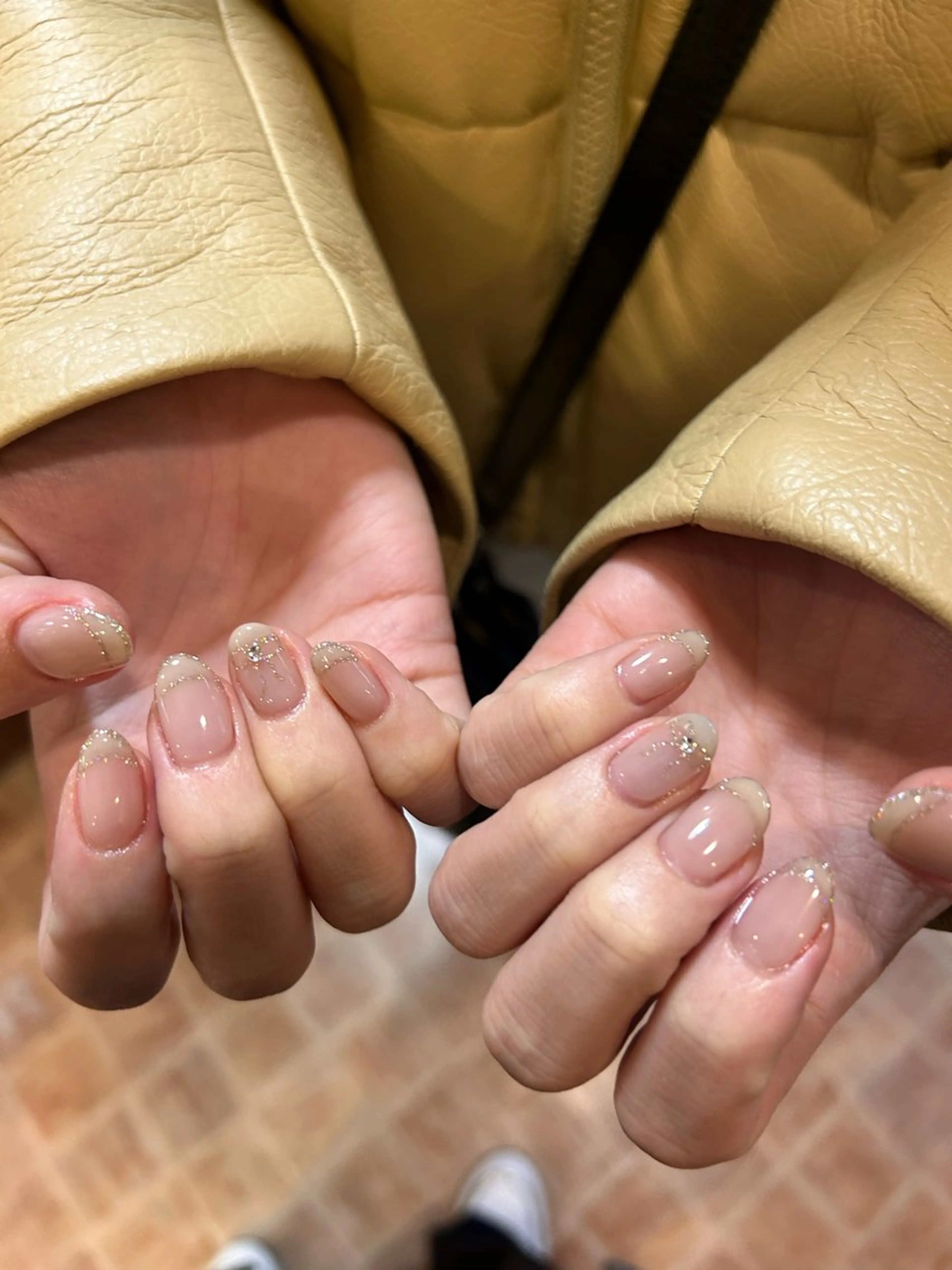 ネイル フラッシュネイル フレンチネイル オフィスネイル sun.lino所属・小野寺 千尋のネイルデザイン