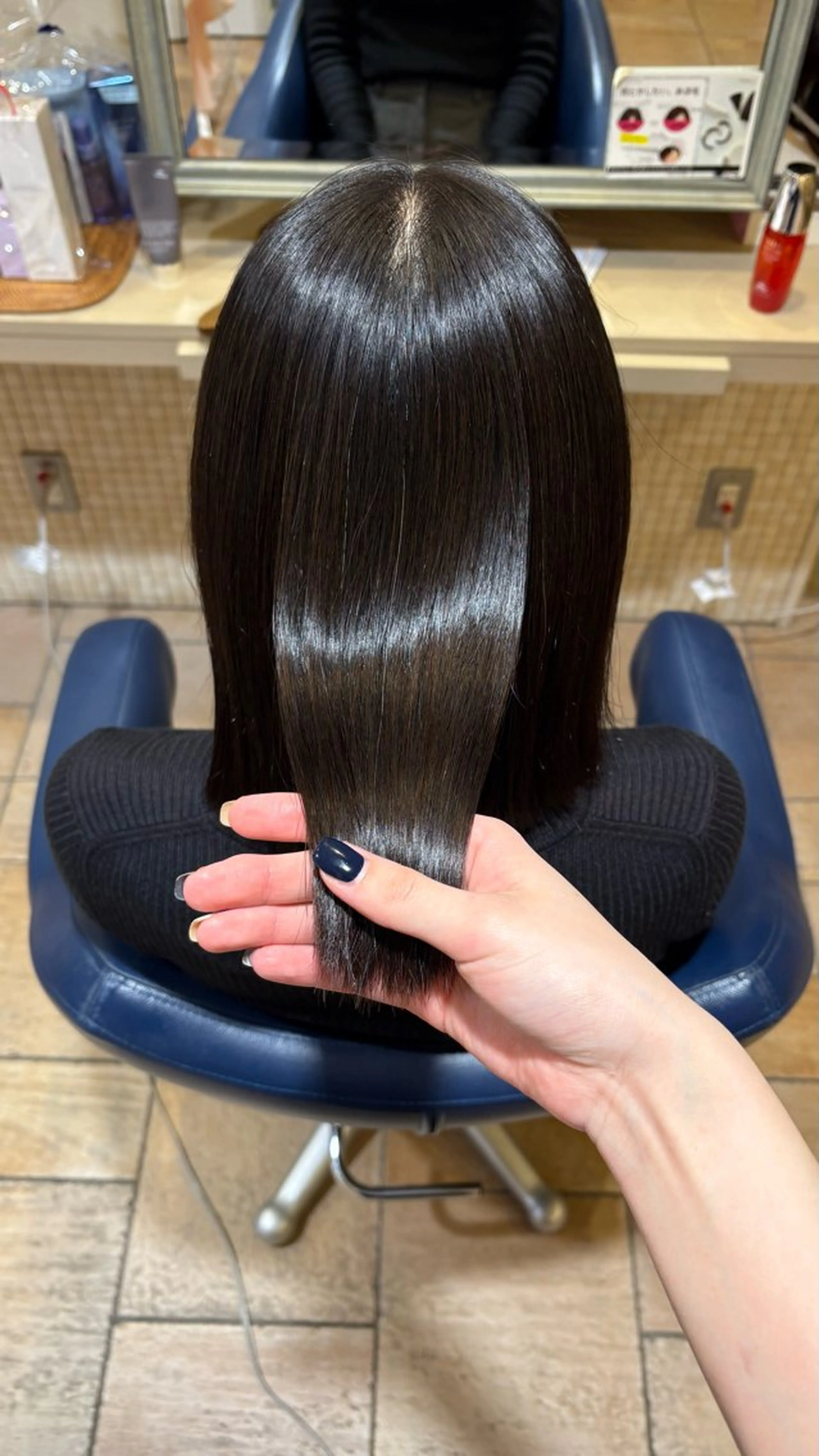 ショート ボブ 縮毛矯正 井本 帆香のヘアスタイル