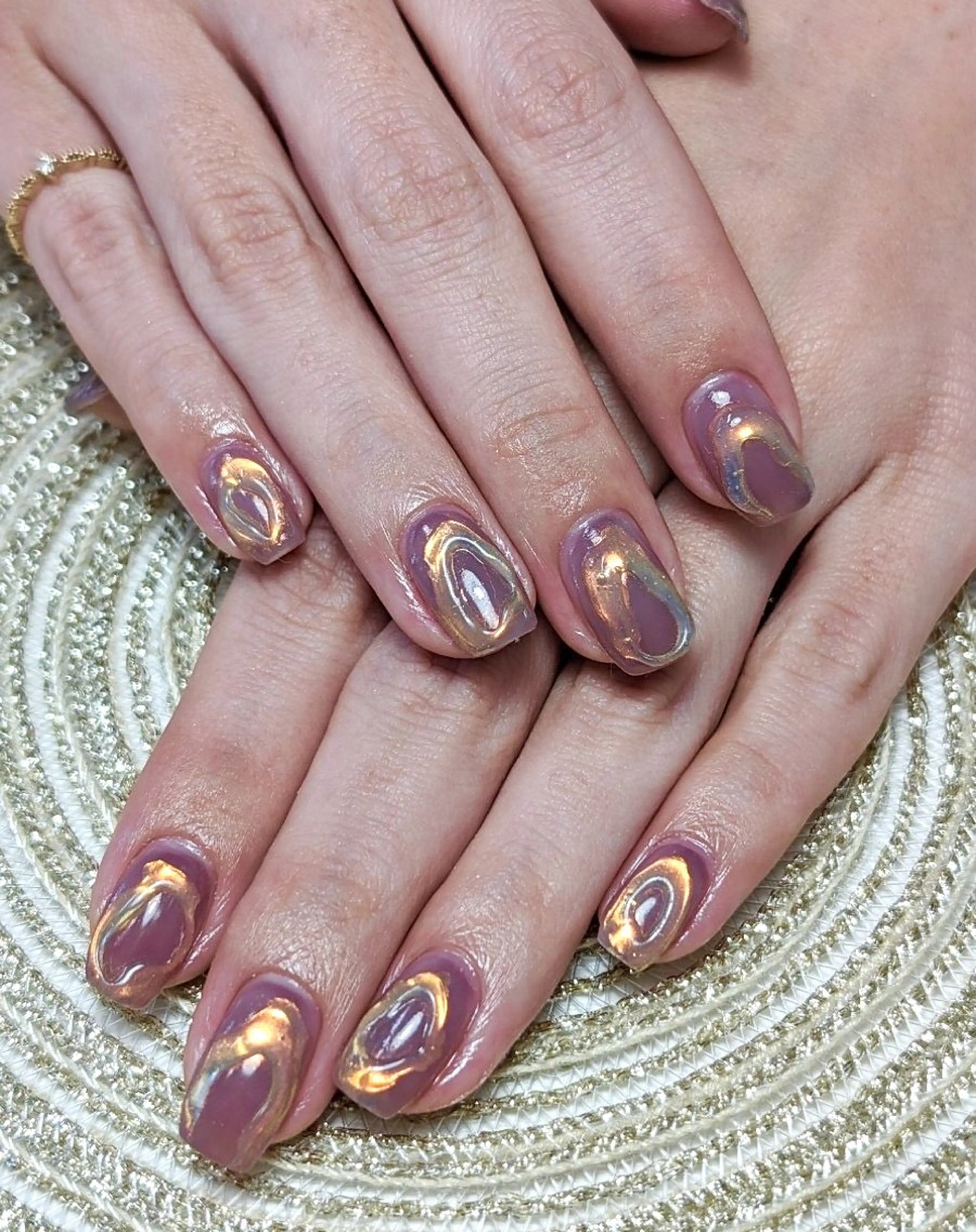 ネイル ミラーネイル ニュアンスネイル ワンカラーネイル MOA NAIL所属・moa nailのネイルデザイン