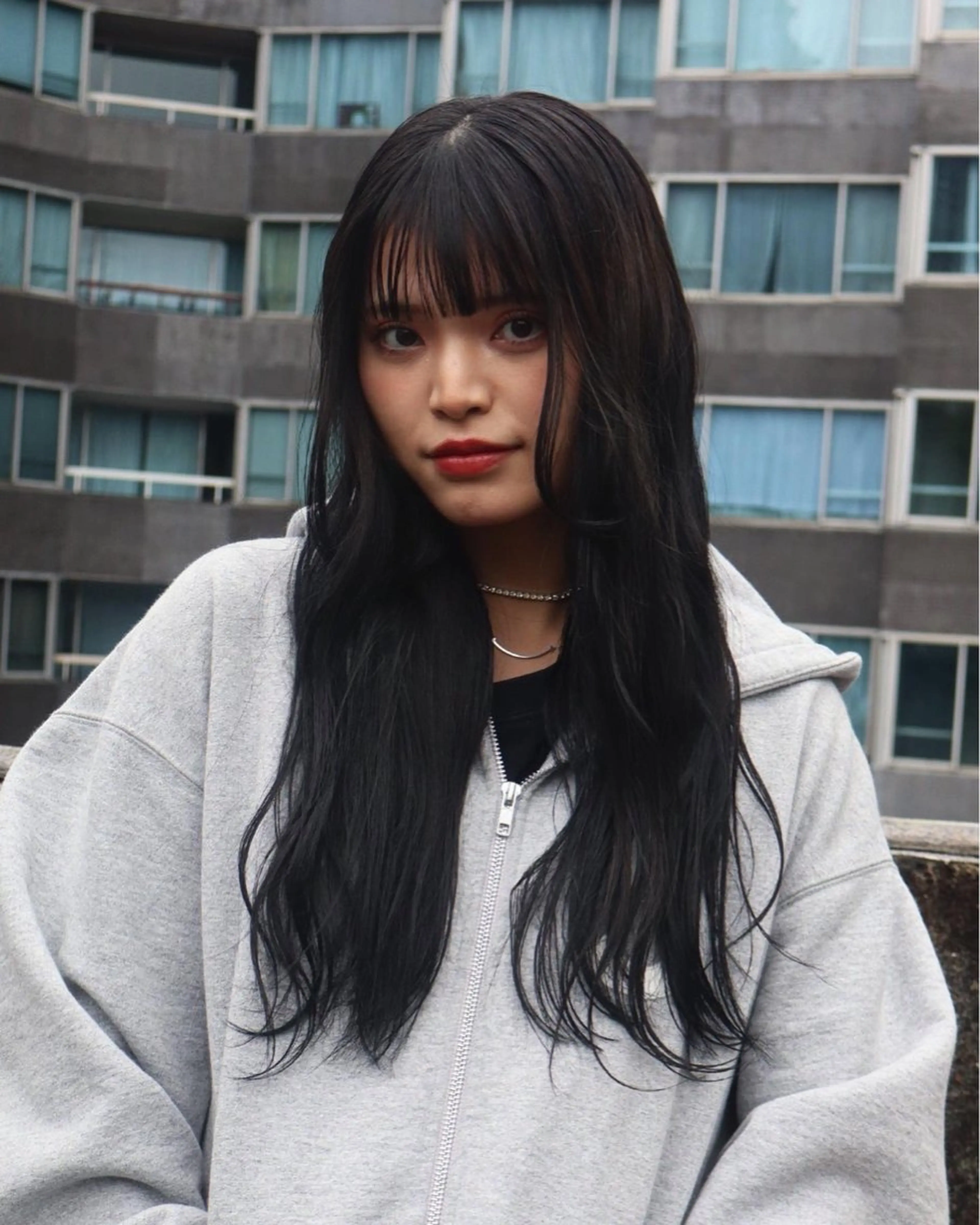 ロング カラー レイヤーカット /ハイトーンchaoのヘアスタイル