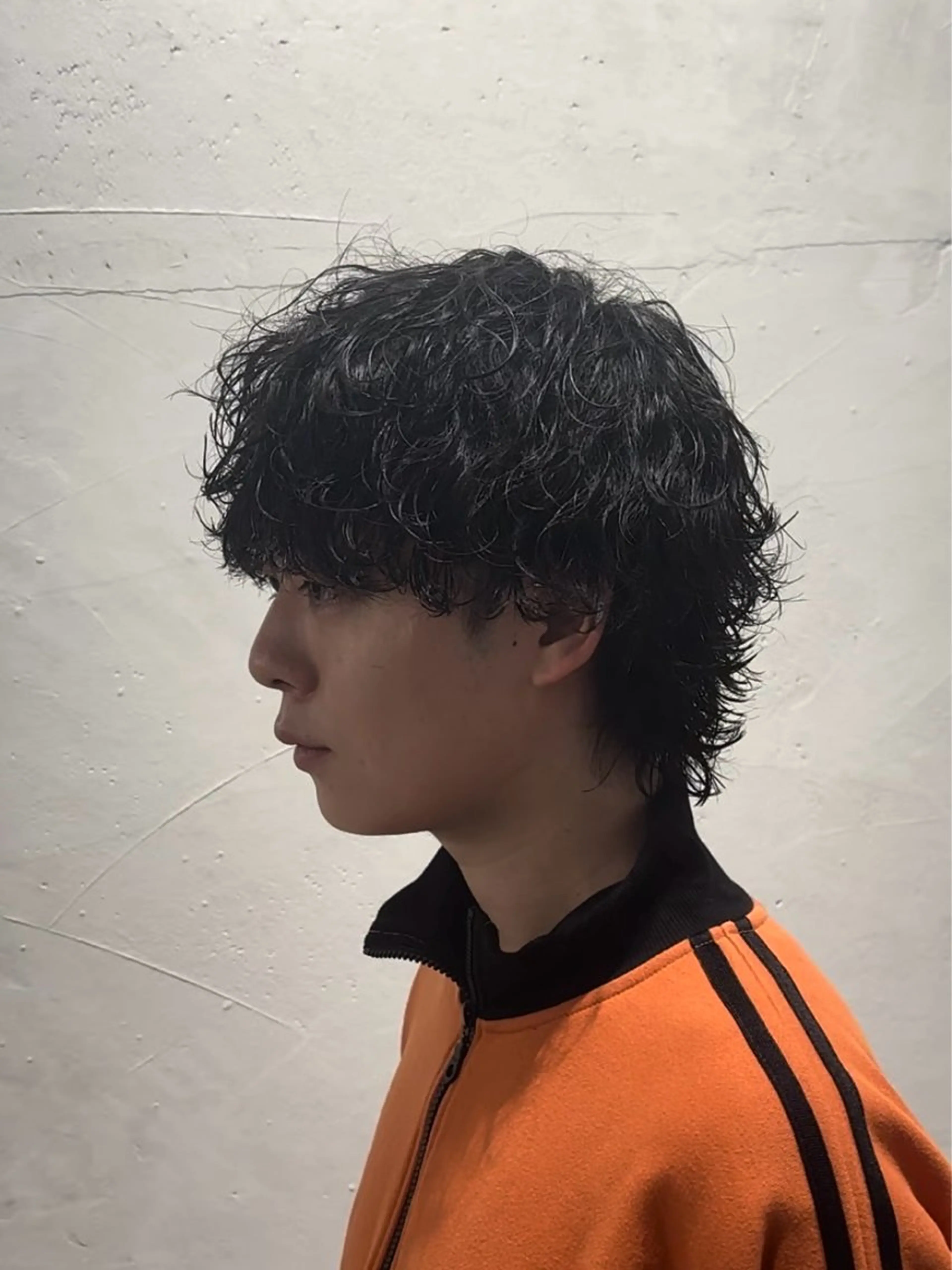 ミディアム パーマ メンズ カット パーマ トリートメント 楽で簡単に決まる メンズヘア💥曽我尾のヘアスタイル