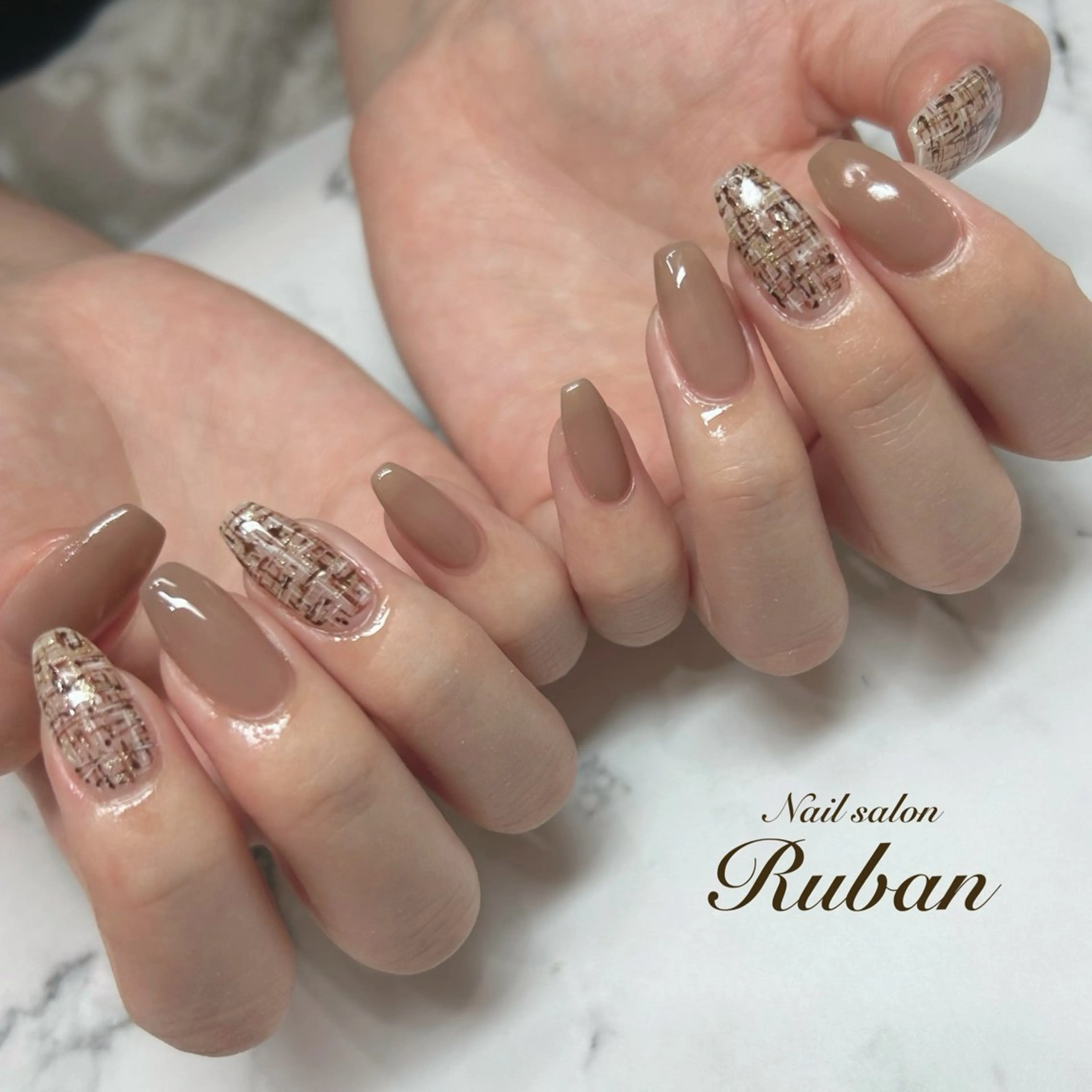 ネイル ツイードネイル Nail salon Ruban所属・Nail salon Rubanのネイルデザイン