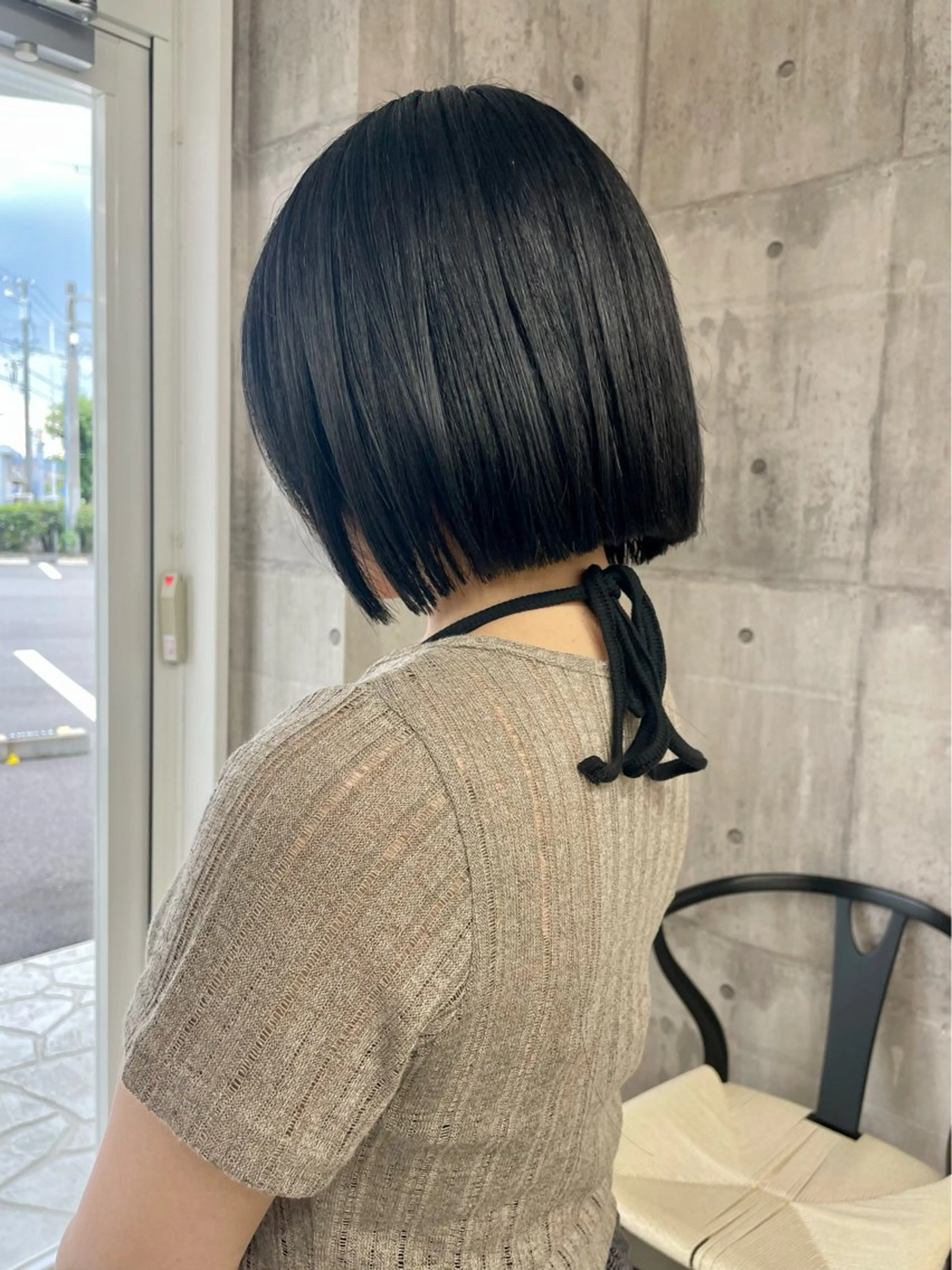 ショート ボブ カット ヘアカラー 錦 茉李のヘアスタイル