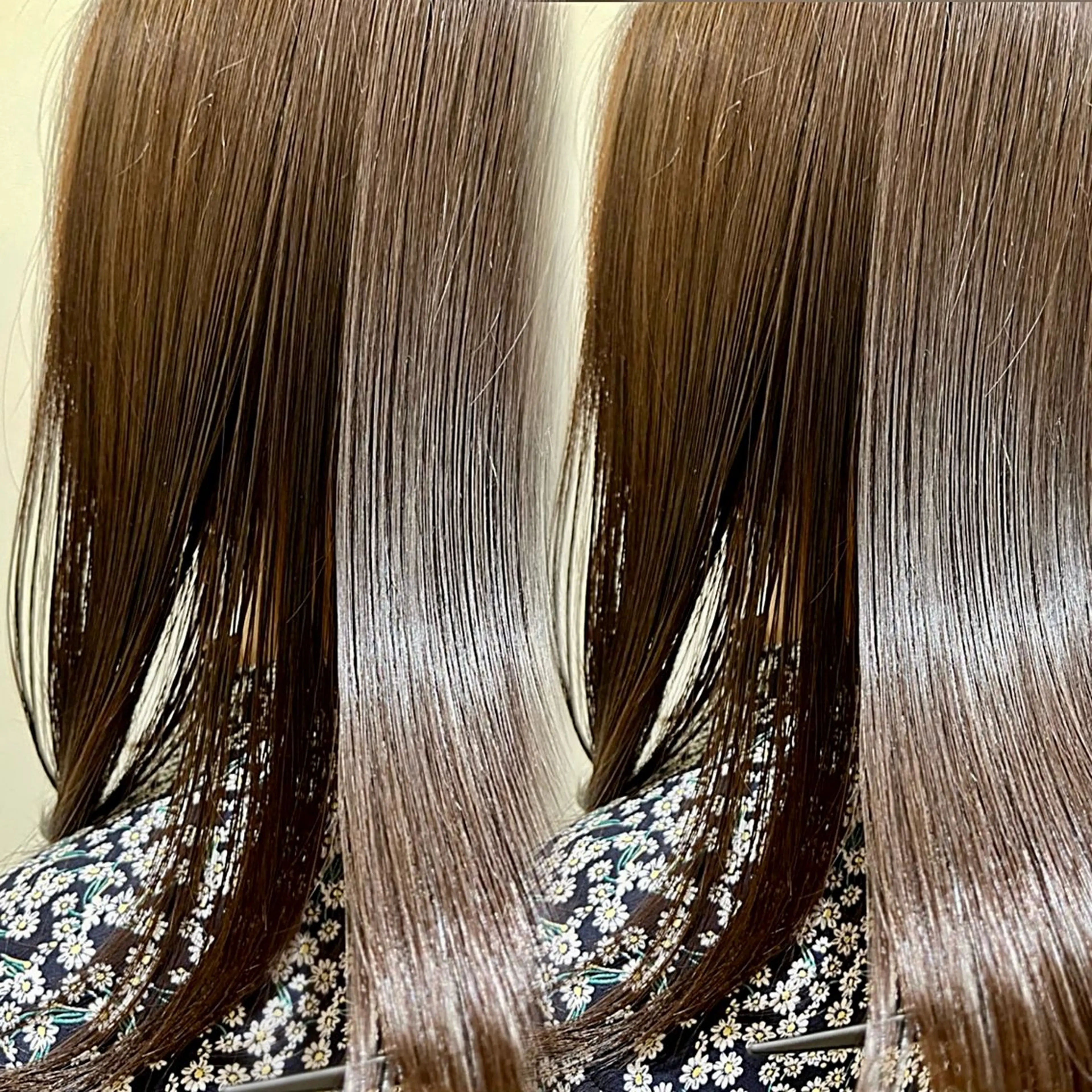 セミロング パーマ 縮毛矯正 はづき 🥀新宿のヘアスタイル