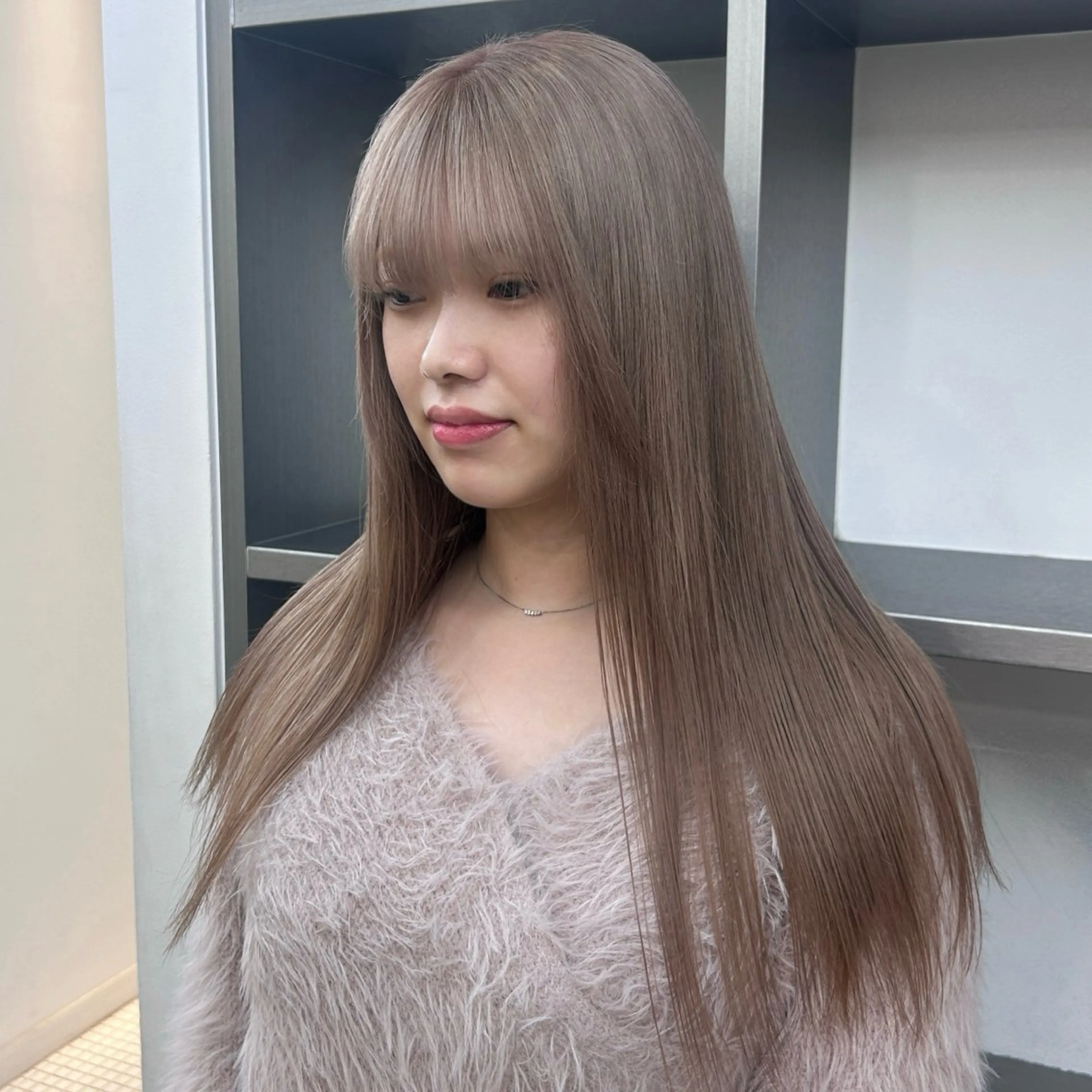 セミロング カラー ヘアカラー トリートメント ✨うる艶/ブリーチ✨ 𝓡𝒖𝓷𝐚💋のヘアスタイル