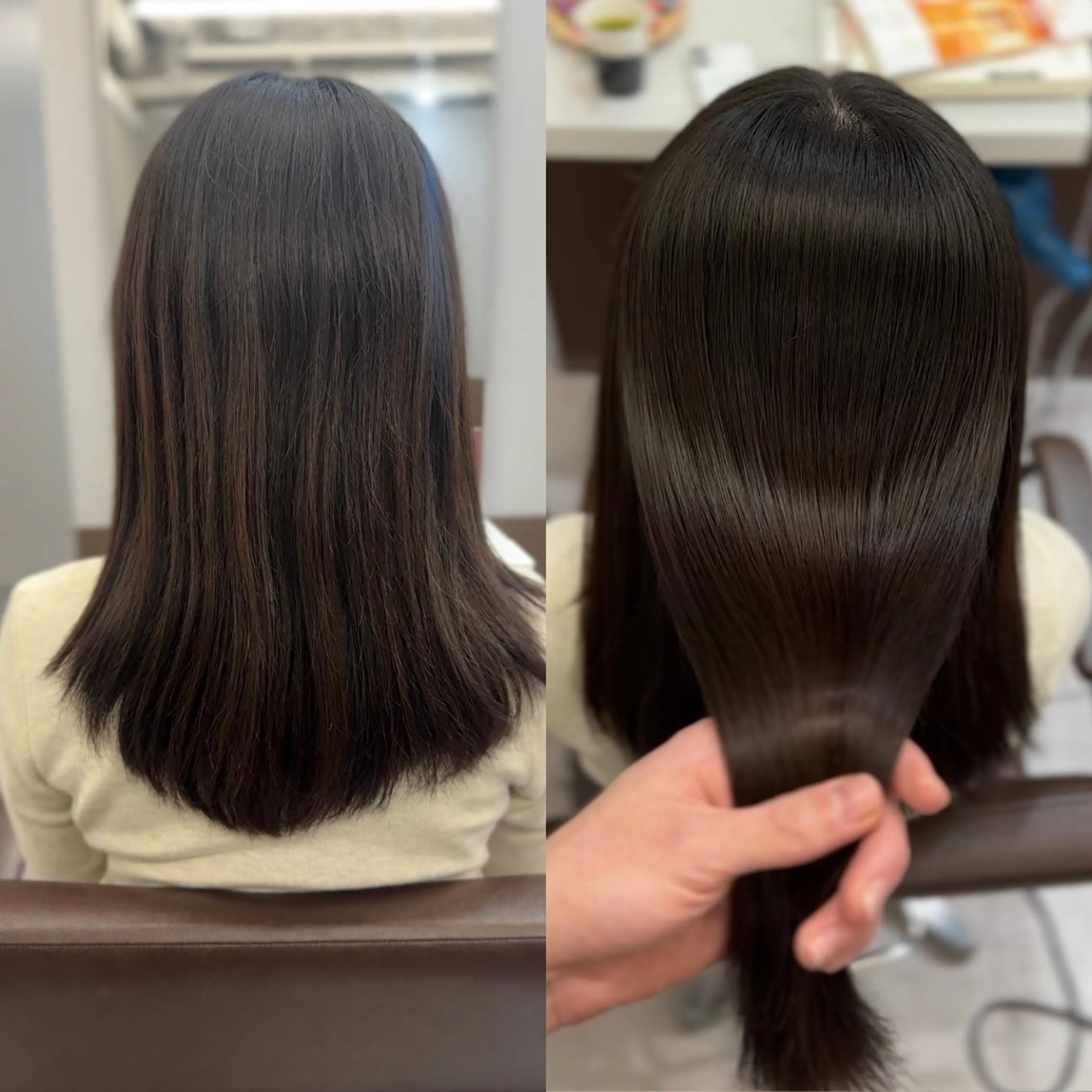 セミロング 縮毛矯正 カット ヘアカラー トリートメント 💎艶髪💎縮毛矯正 /髪質改善/ひかるのヘアスタイル