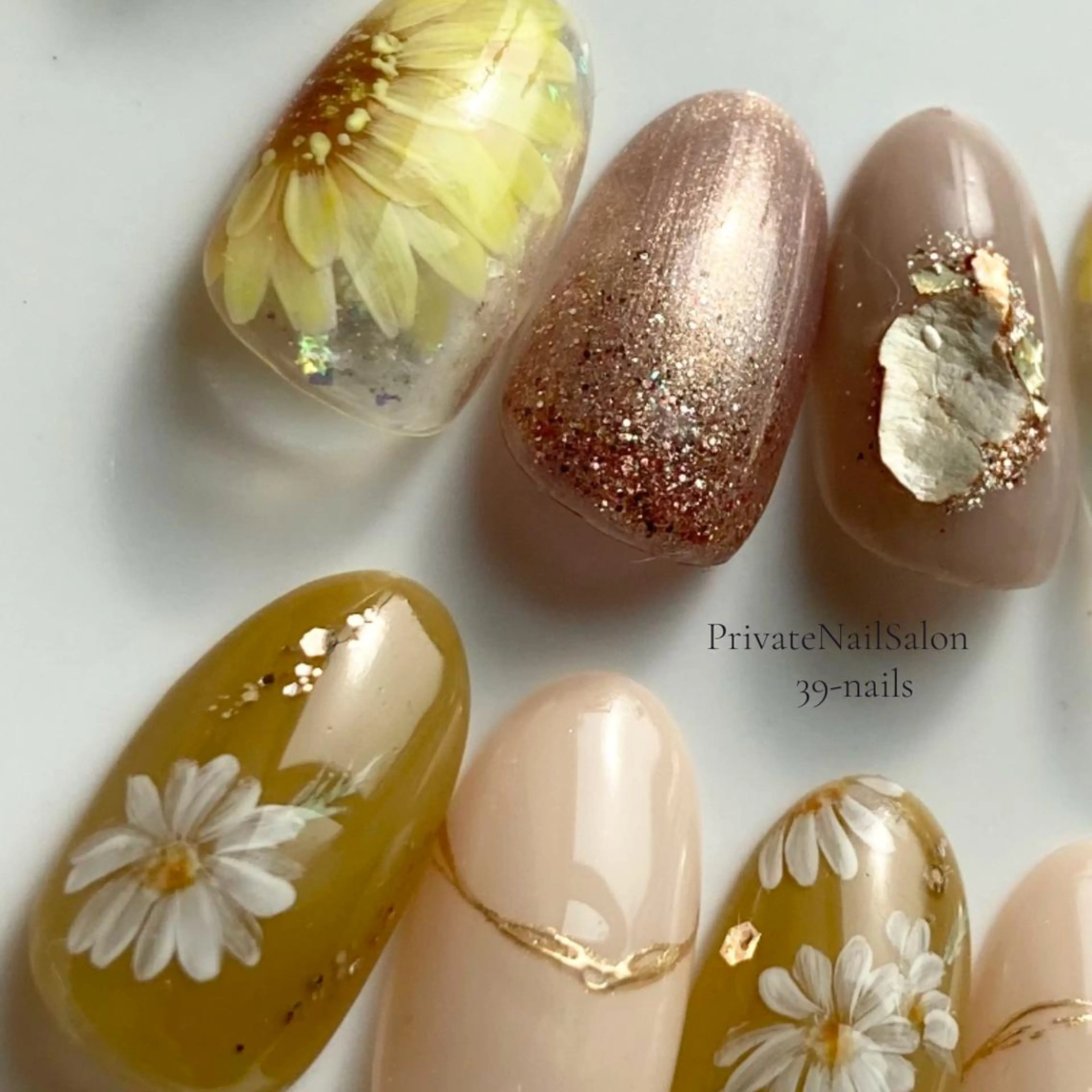 ネイル ニュアンスネイル オフィスネイル 夏ネイル 39-nails EharaMikuのネイルデザイン