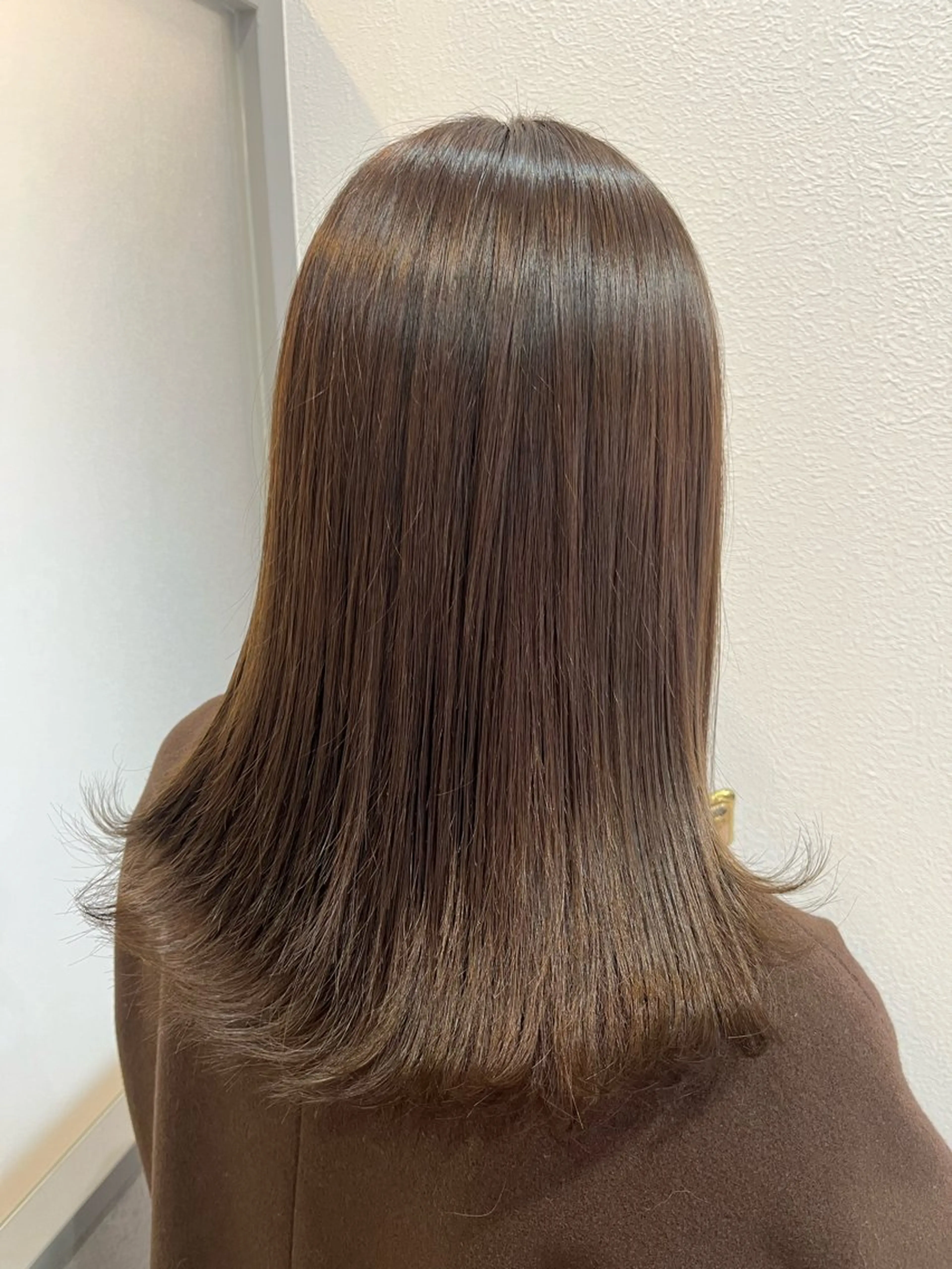 ロング ヘアカラー トリートメント 暖色＊ベージュ ＊くらたあやかのヘアスタイル