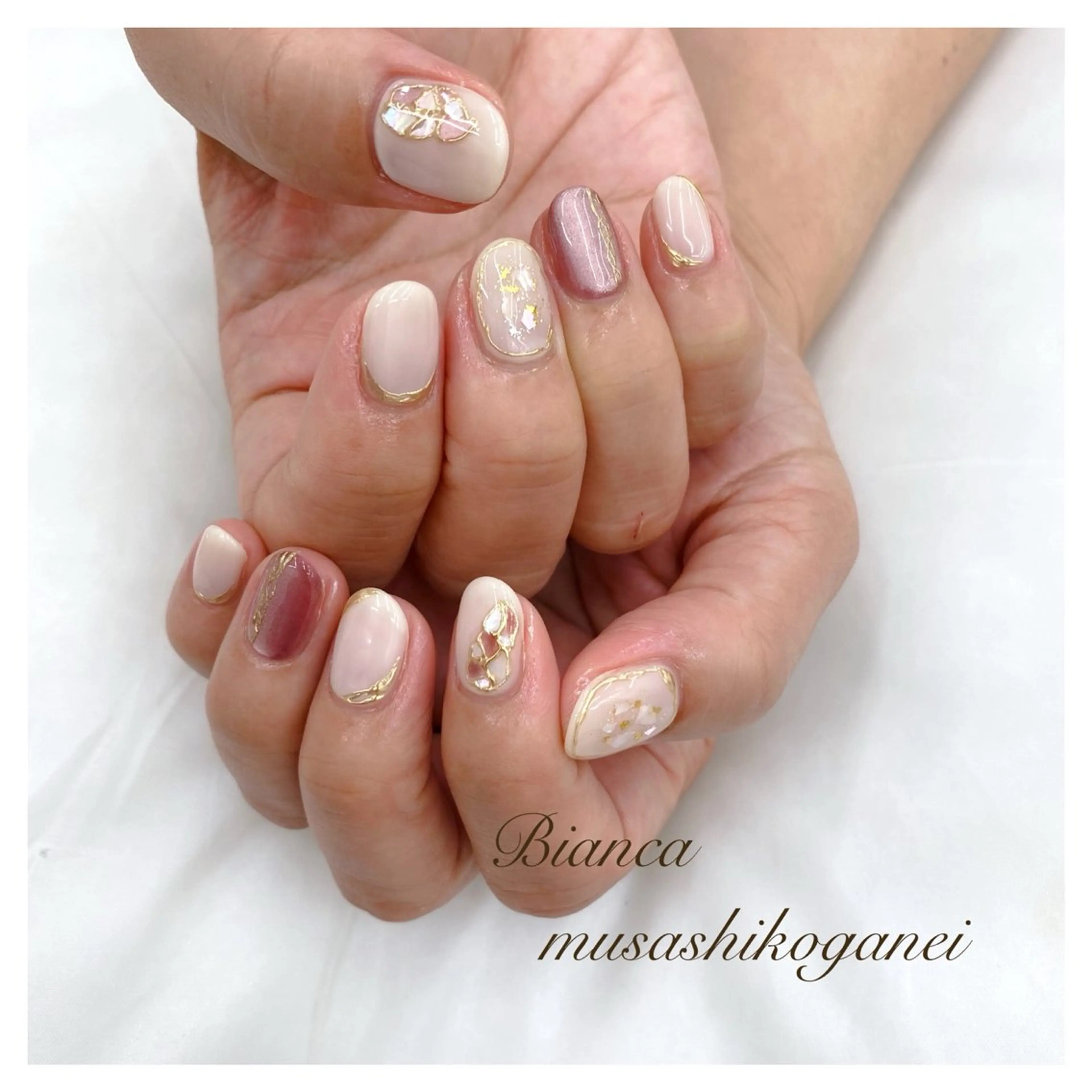 ネイル ハンドネイル Bianca 武蔵小金井 しぎはらのネイルデザイン