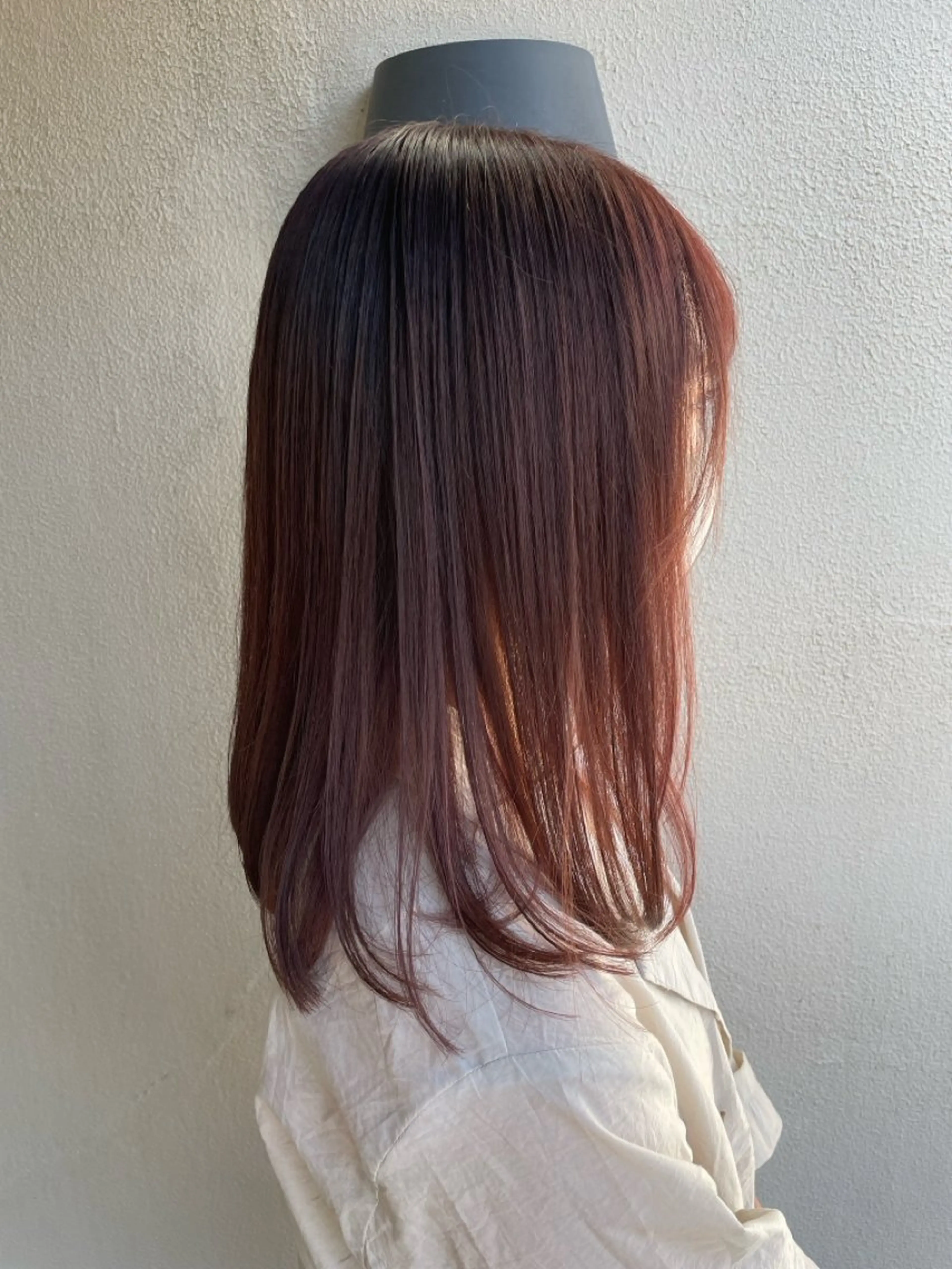 ミディアム カラー ヘアデザインビール所属・早良区美容室 【BEER西新店】のヘアスタイル