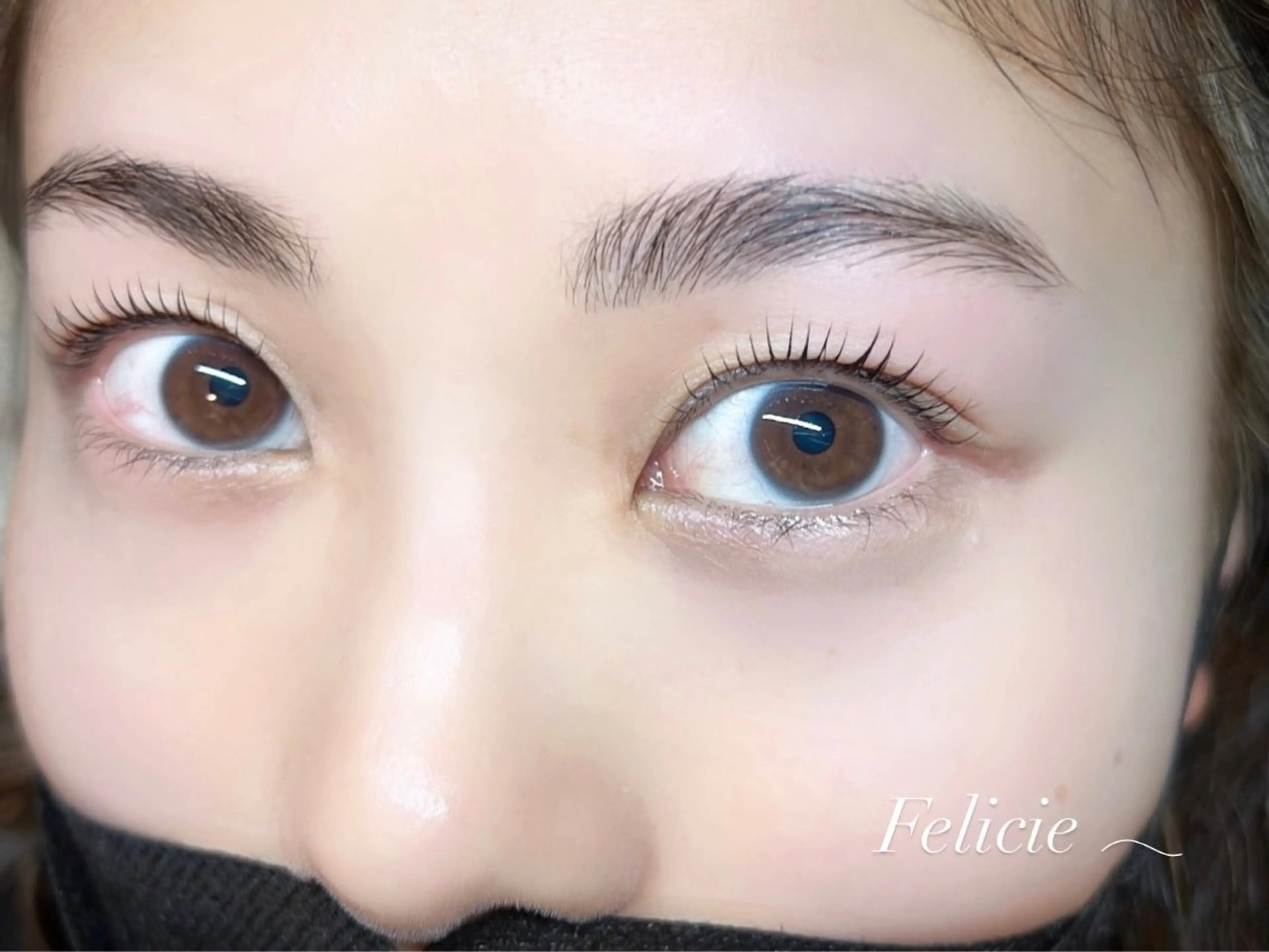 マツエク・マツパ パリジェンヌラッシュリフト マツパ Felicie＊ Sayakaのマツエク・マツパデザイン