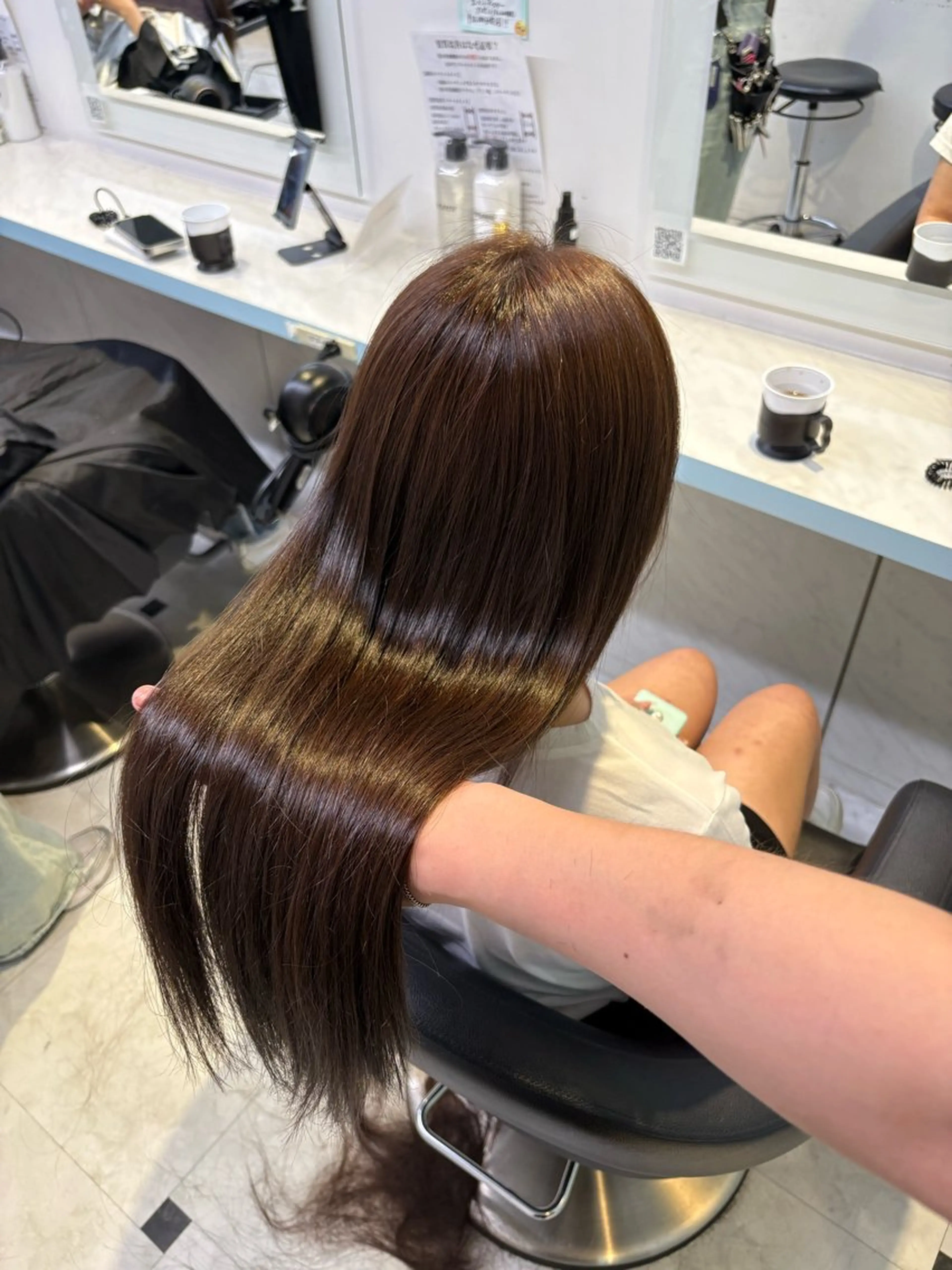 カラー カット ヘアカラー トリートメント 似合わせ💗透け感 💗ブリーチなし💗のヘアスタイル