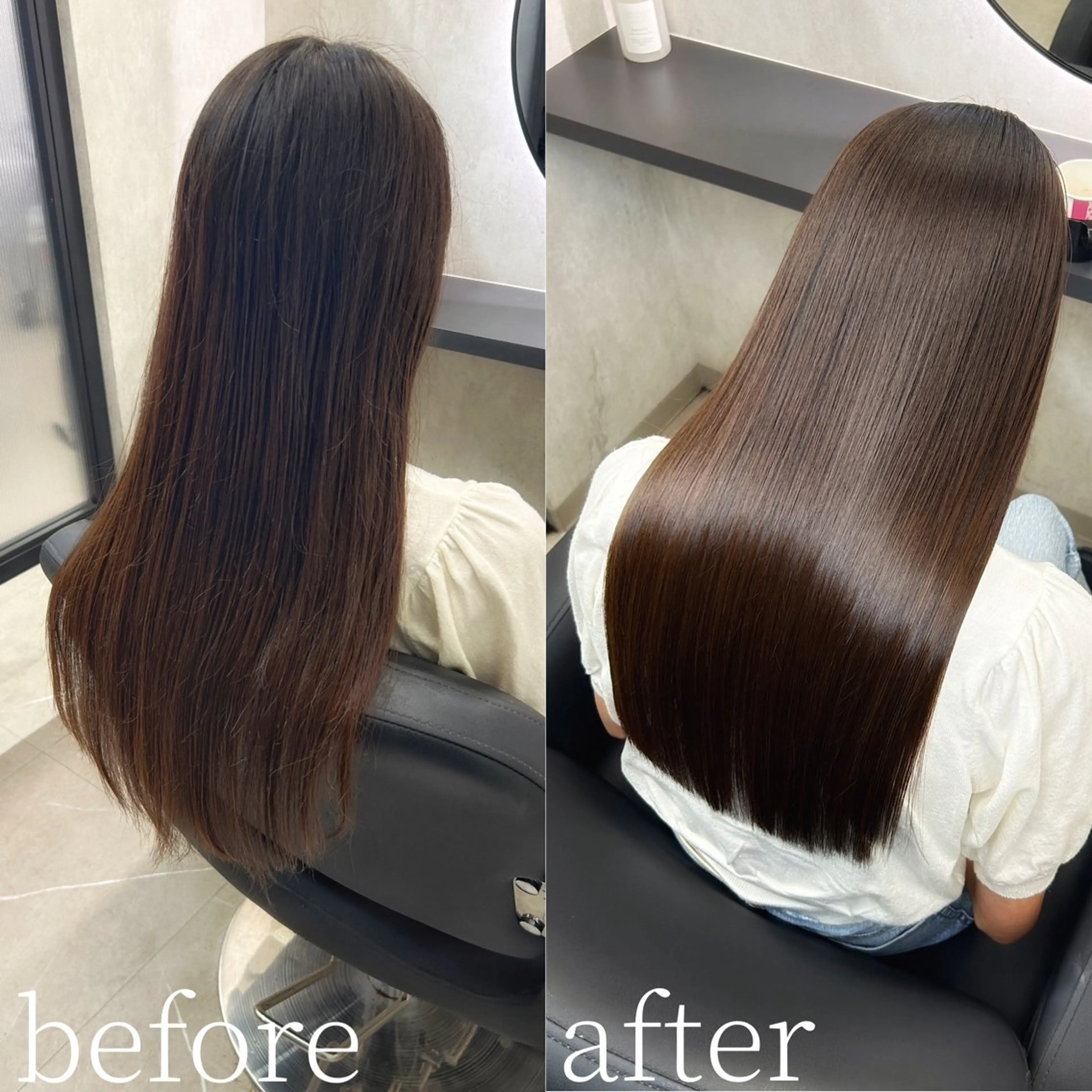 ロング 髪質改善 韓国風ヘア ロング 縮毛矯正 カット ヘアカラー 縮毛矯正 トリートメント 新宿/美髪矯正 髪質改善/韓国風山本のヘアスタイル