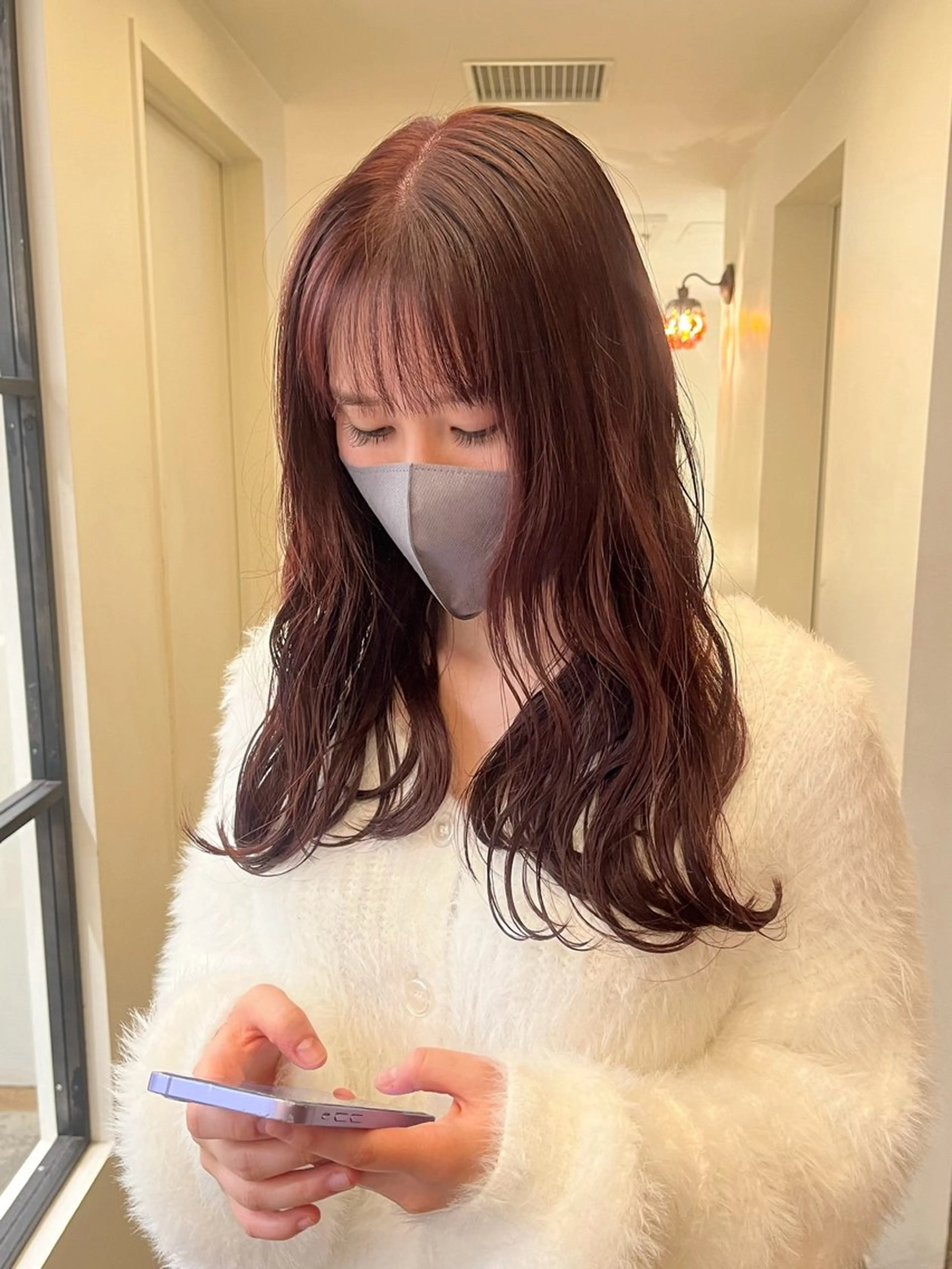 ロング カラー ラベンダーカラー ピンクカラー ピンクラベンダー ヘアカラー るな/暖色、 ベージュカラー🎀のヘアスタイル