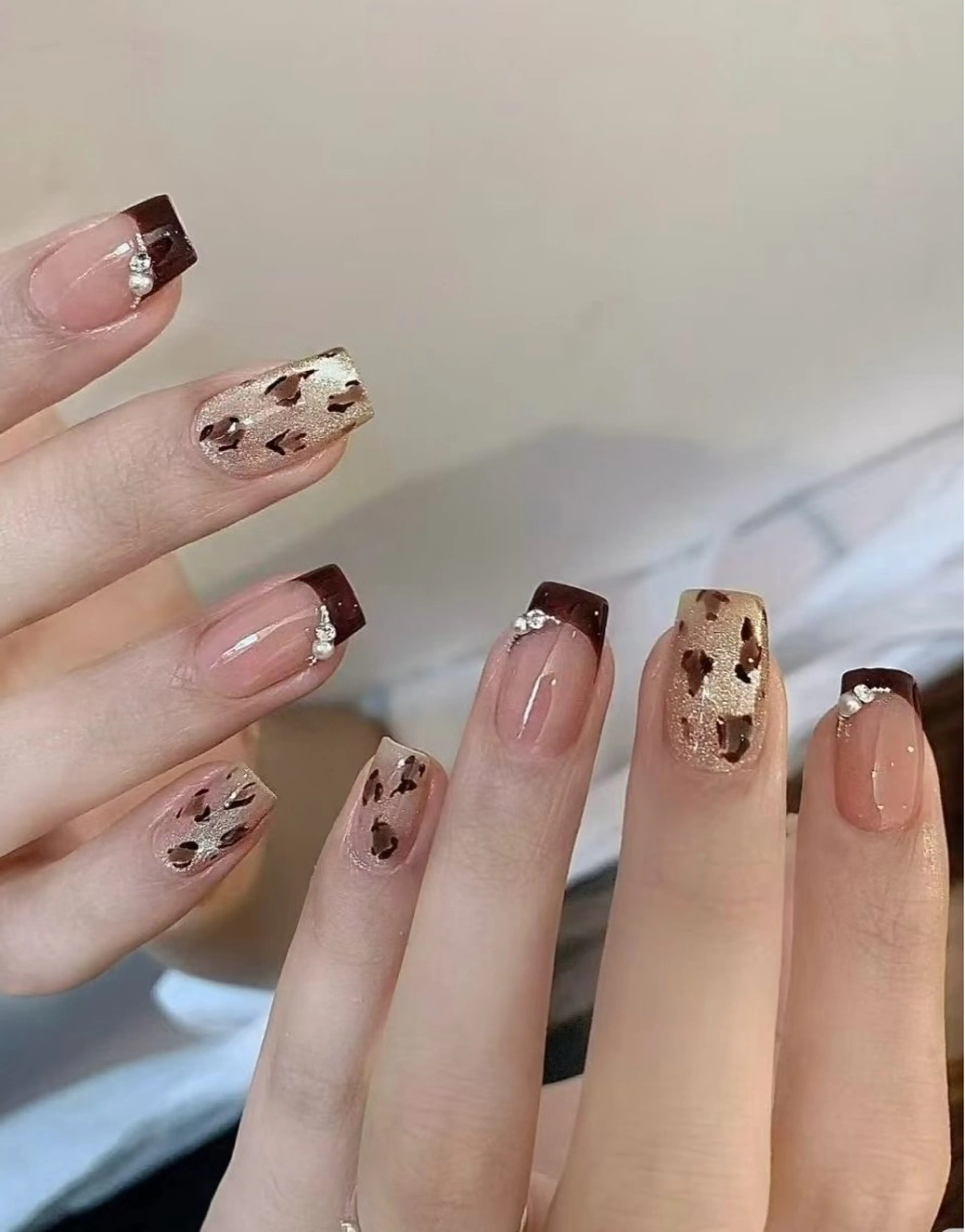 ネイル アートネイル オーロラネイル チークネイル フレンチネイル ガラスフレンチ ハンドネイル 🎀🎀YooLi Nail Salonのネイルデザイン