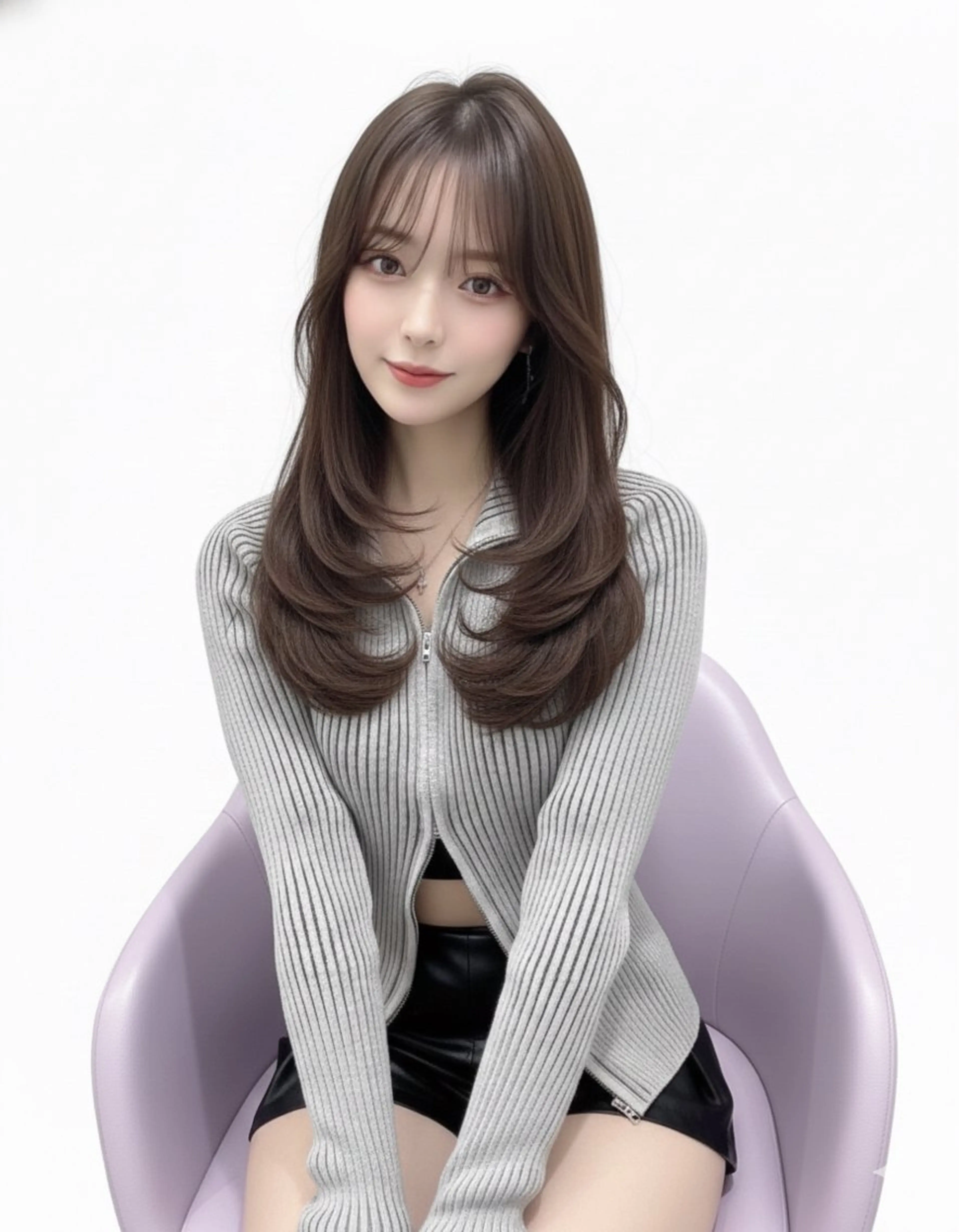 ロング カラー カット ヘアカラー トリートメント 韓国ヘア/髪質改善 TAKAHIROのヘアスタイル