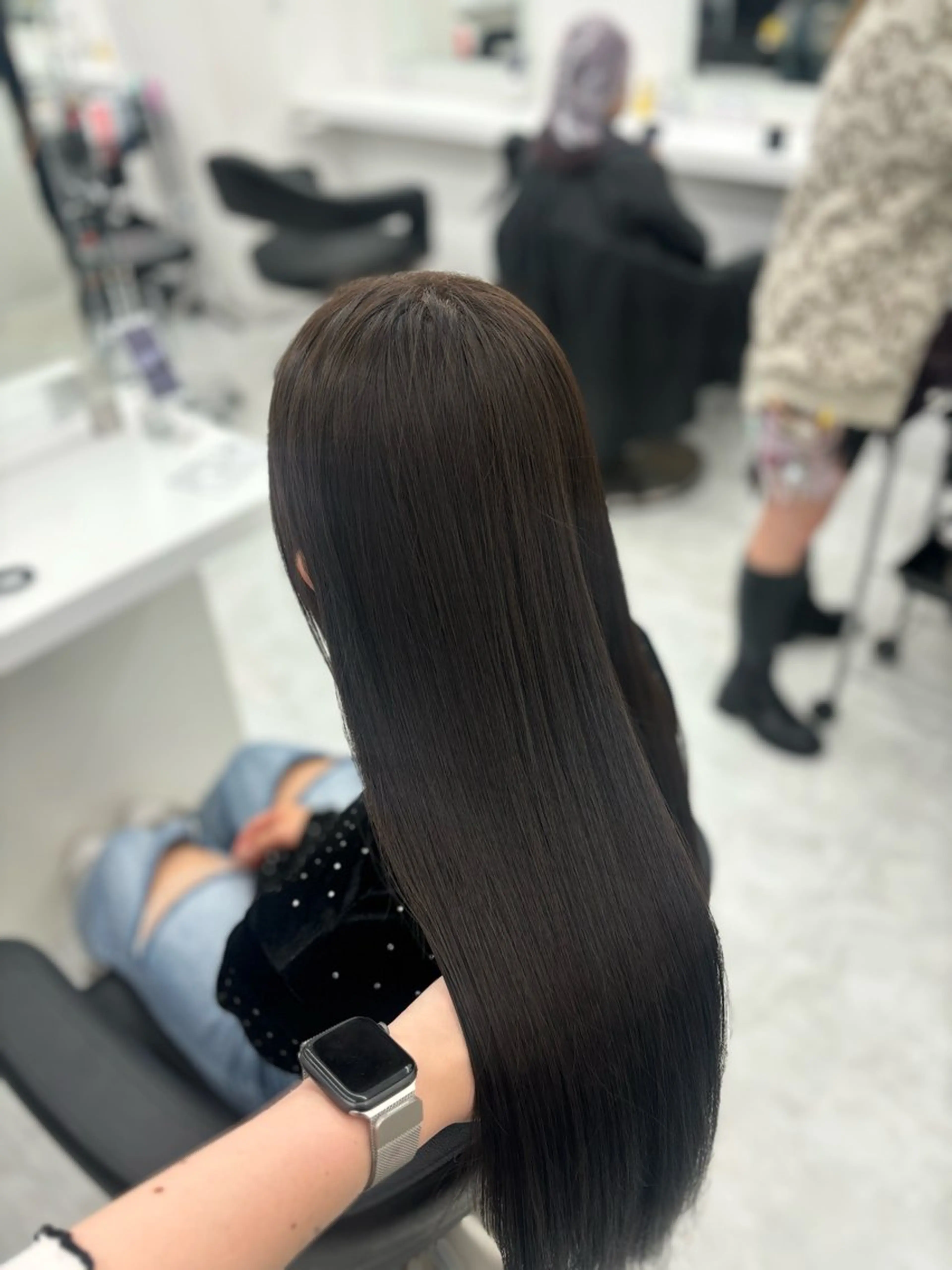 ロング カラー ヘアカラー トリートメント 🤍レイヤー/顔周り 暖色hirari🤍のヘアスタイル