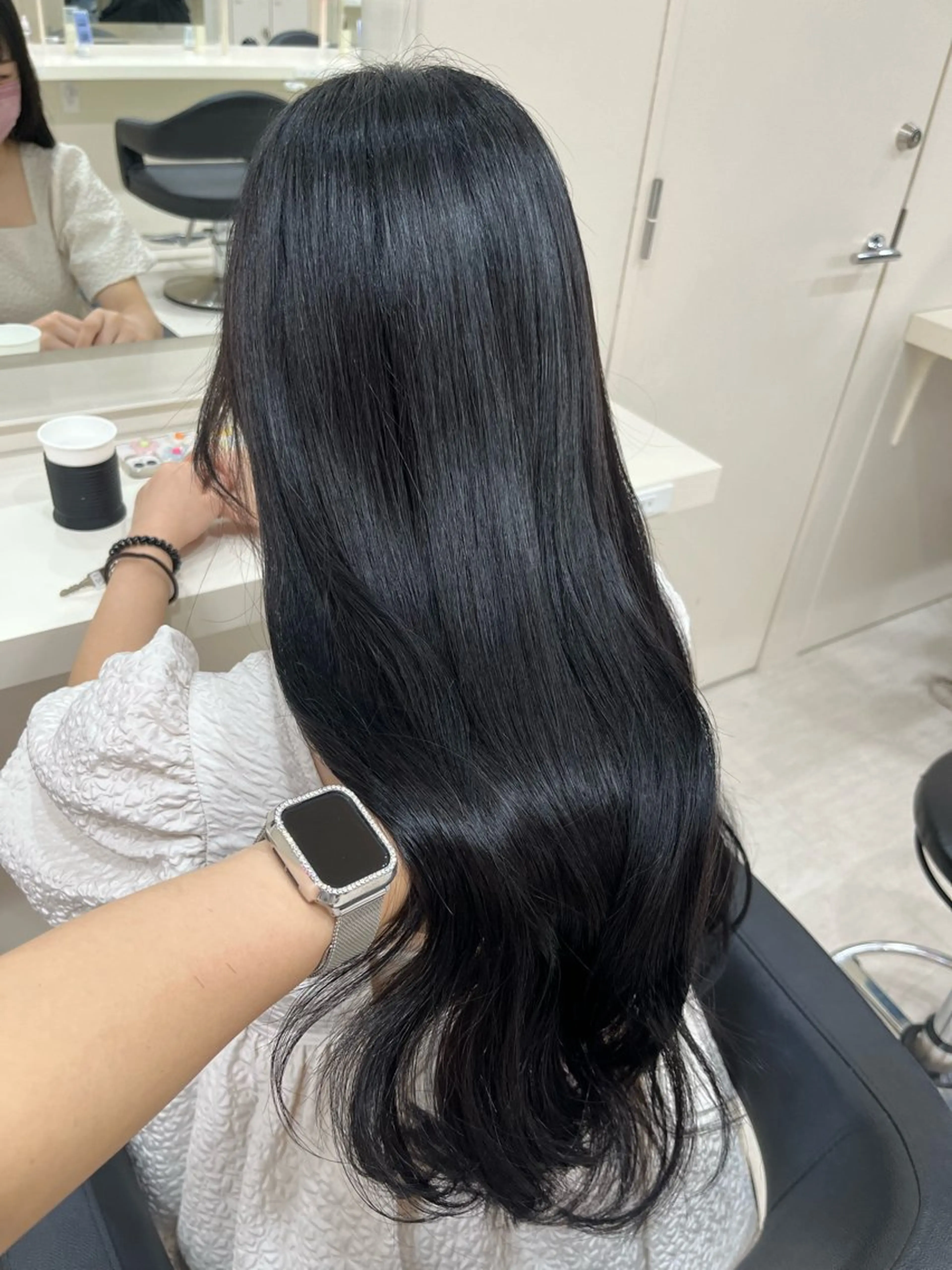 ロング カラー ヘアアレンジ カット ヘアカラー 韓国レイヤー＆ピンク 艶髪🩶maikoのヘアスタイル