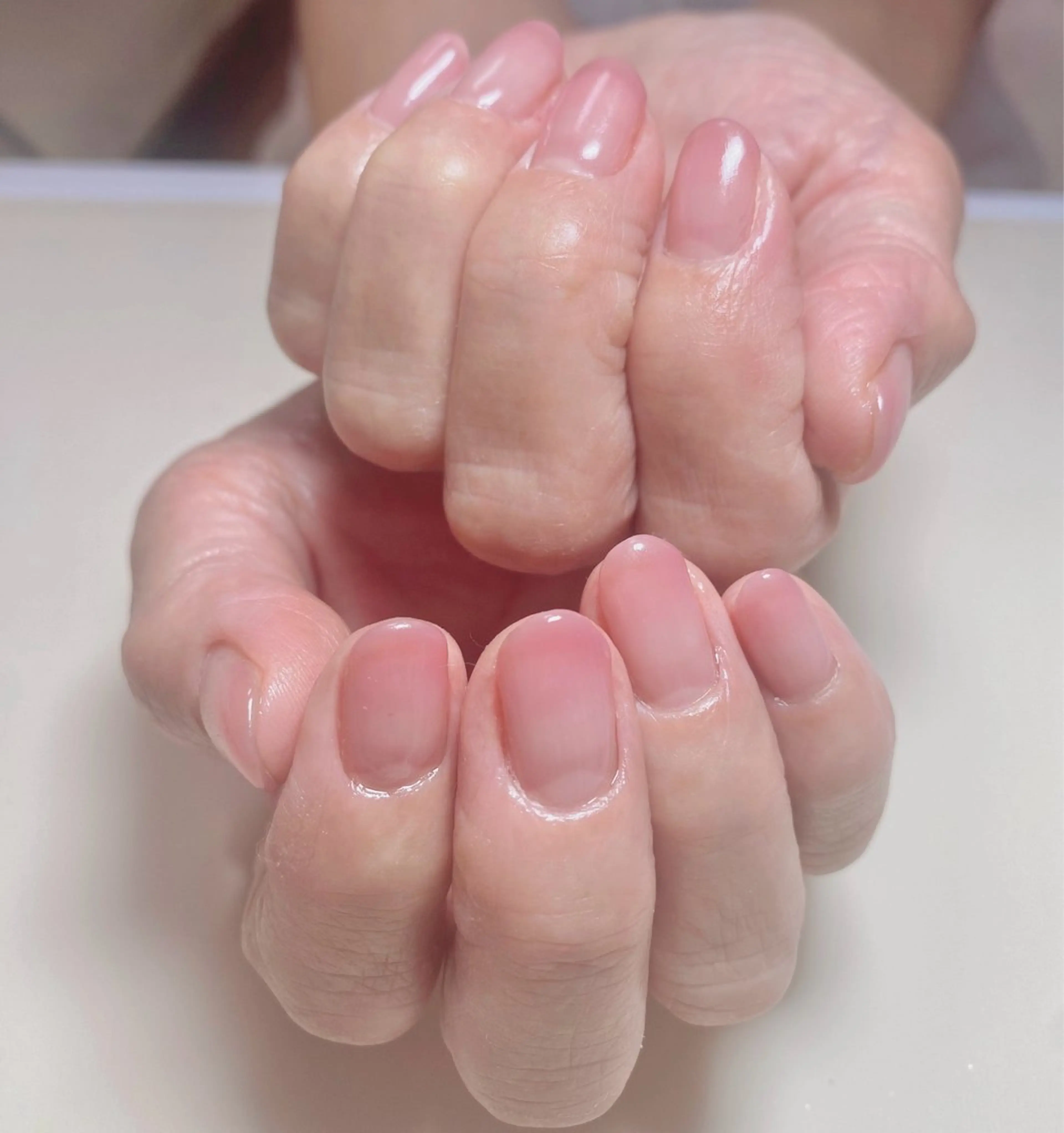 ネイル グラデーション オフィスネイル ハンドネイル Nail Salon K 🧸美爪育成のネイルデザイン