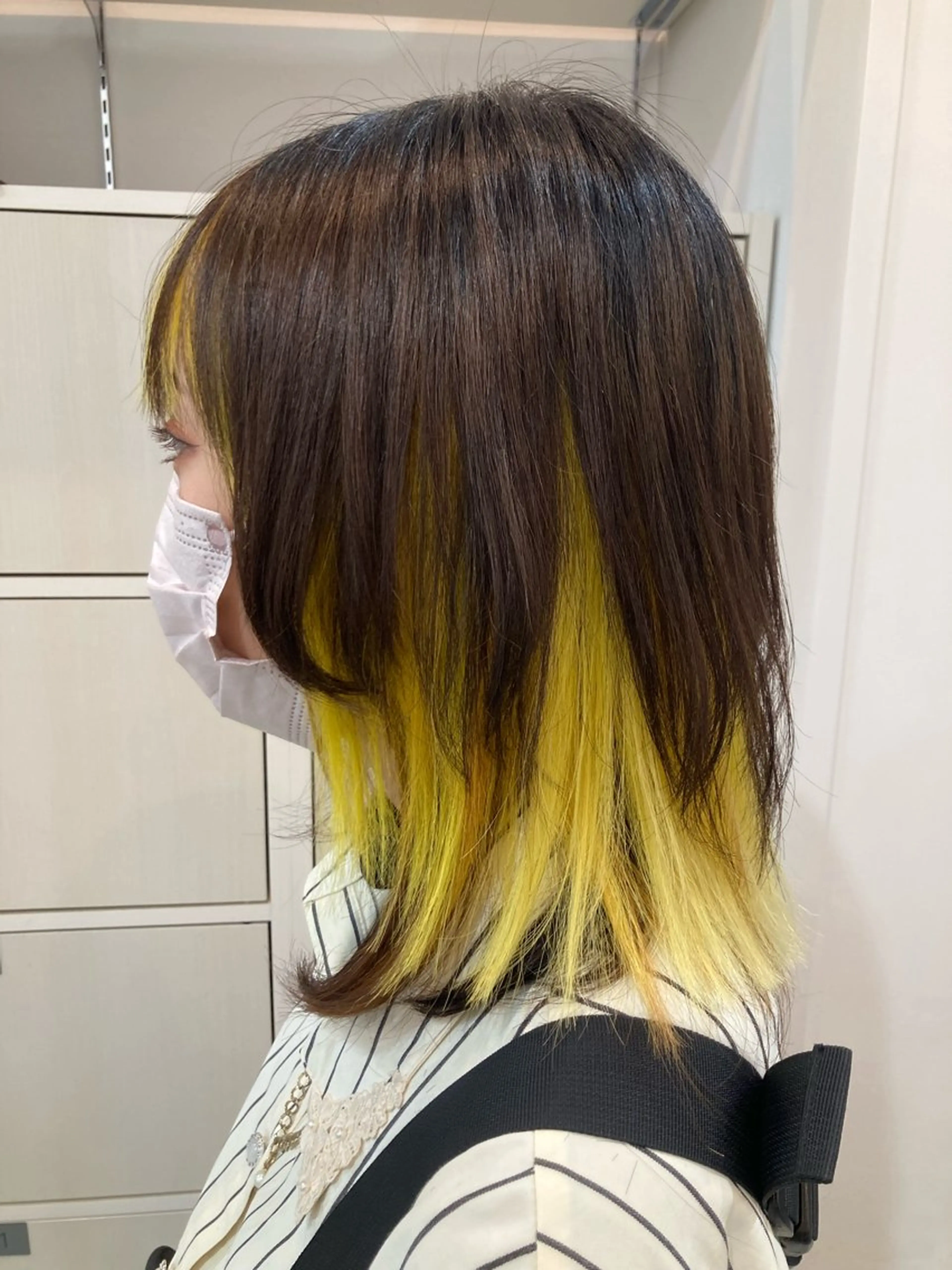 ミディアム カット ヘアカラー トリートメント hair salon rita 野々市所属・中野 幹也のヘアスタイル