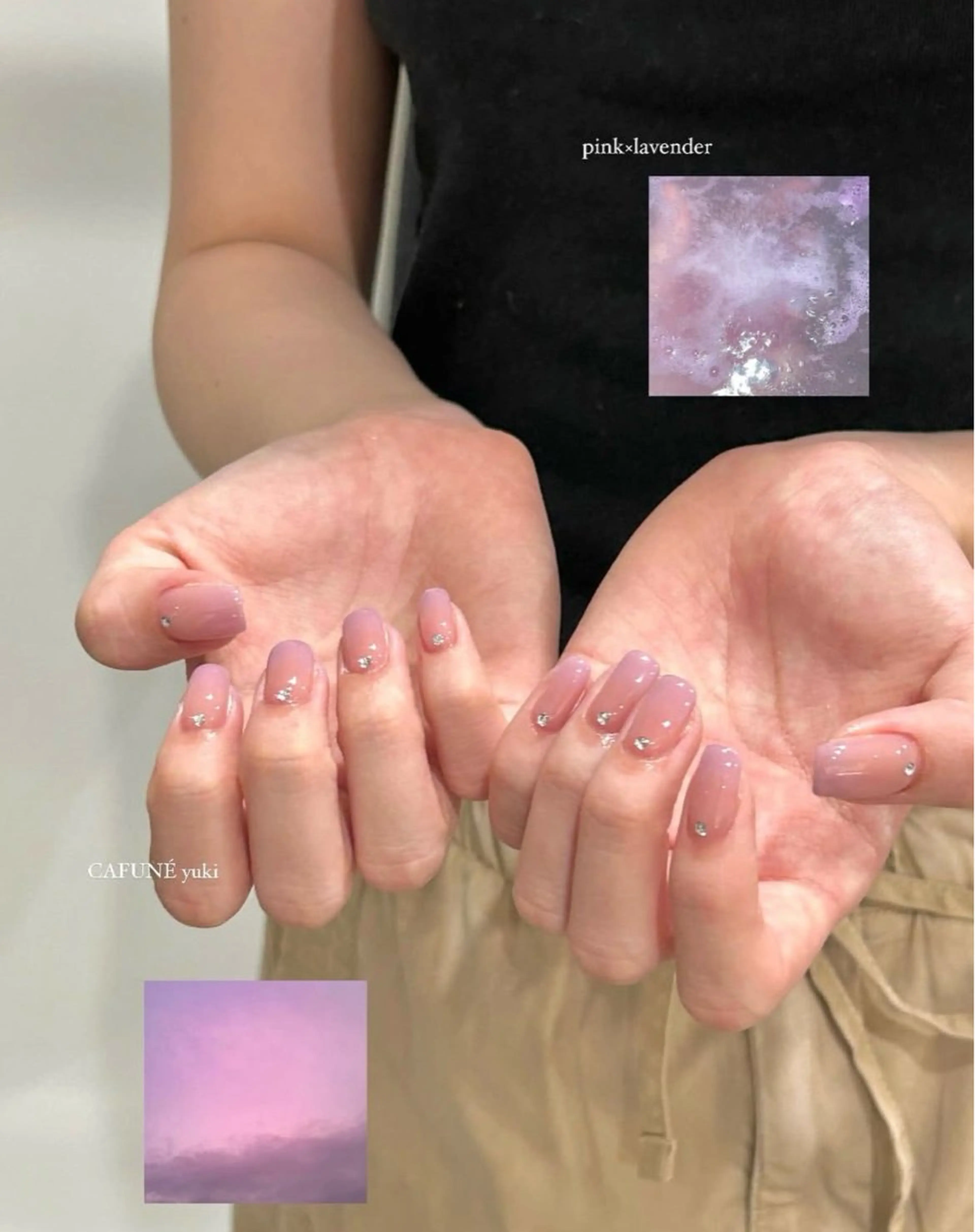 ネイル ハンドネイル CAFUNÉ tokyo所属・☾ ໋CAFUNE yuki︎︎𓂃⟡のネイルデザイン