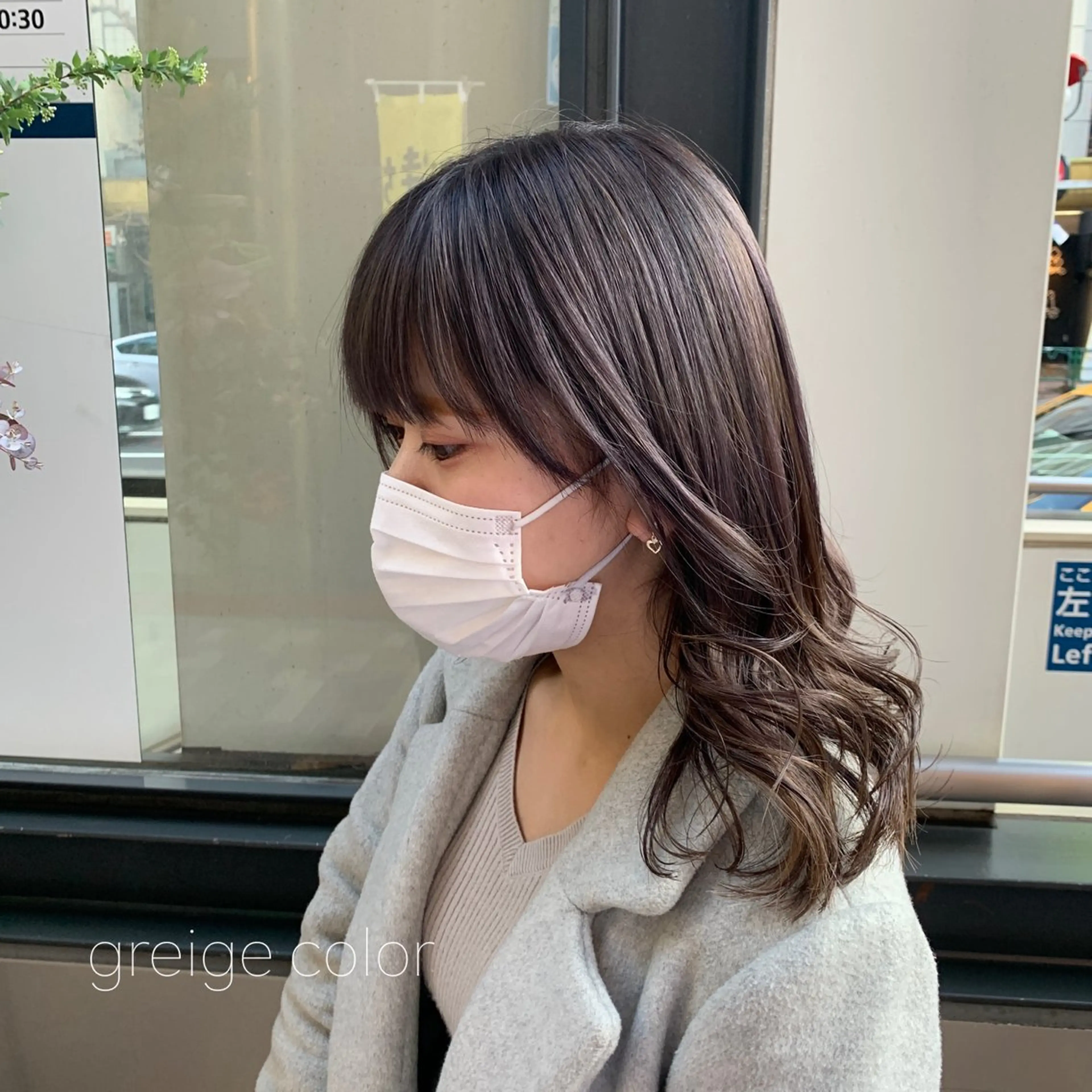 ミディアム カラー グレージュ GO TODAY 原宿本店所属・似合わせカット得意 💛RENA💛のヘアスタイル