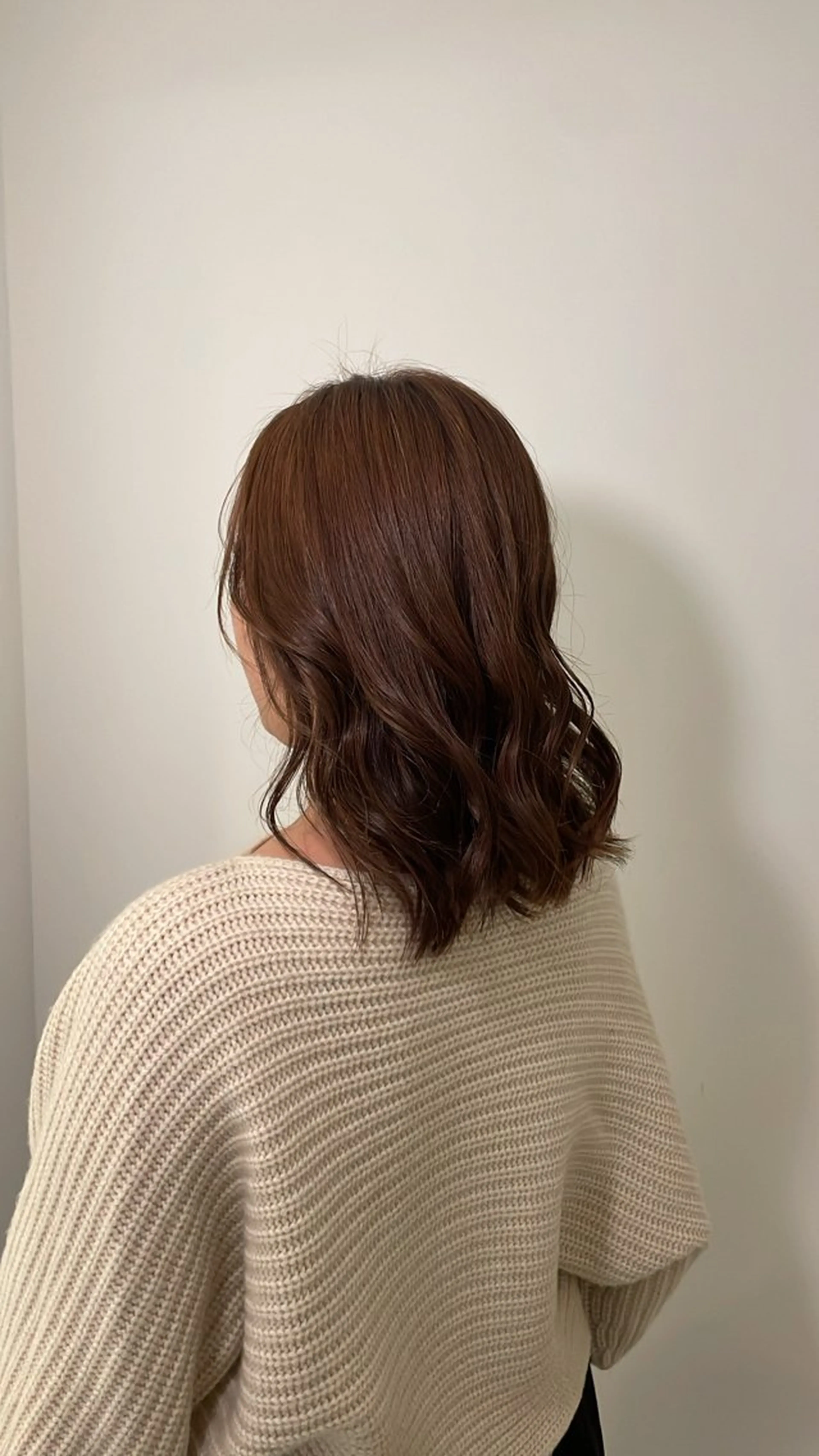 ミディアム 縮毛矯正 ヘアカラー 🦋カラーモデル募集 🦋荒木彩花のヘアスタイル