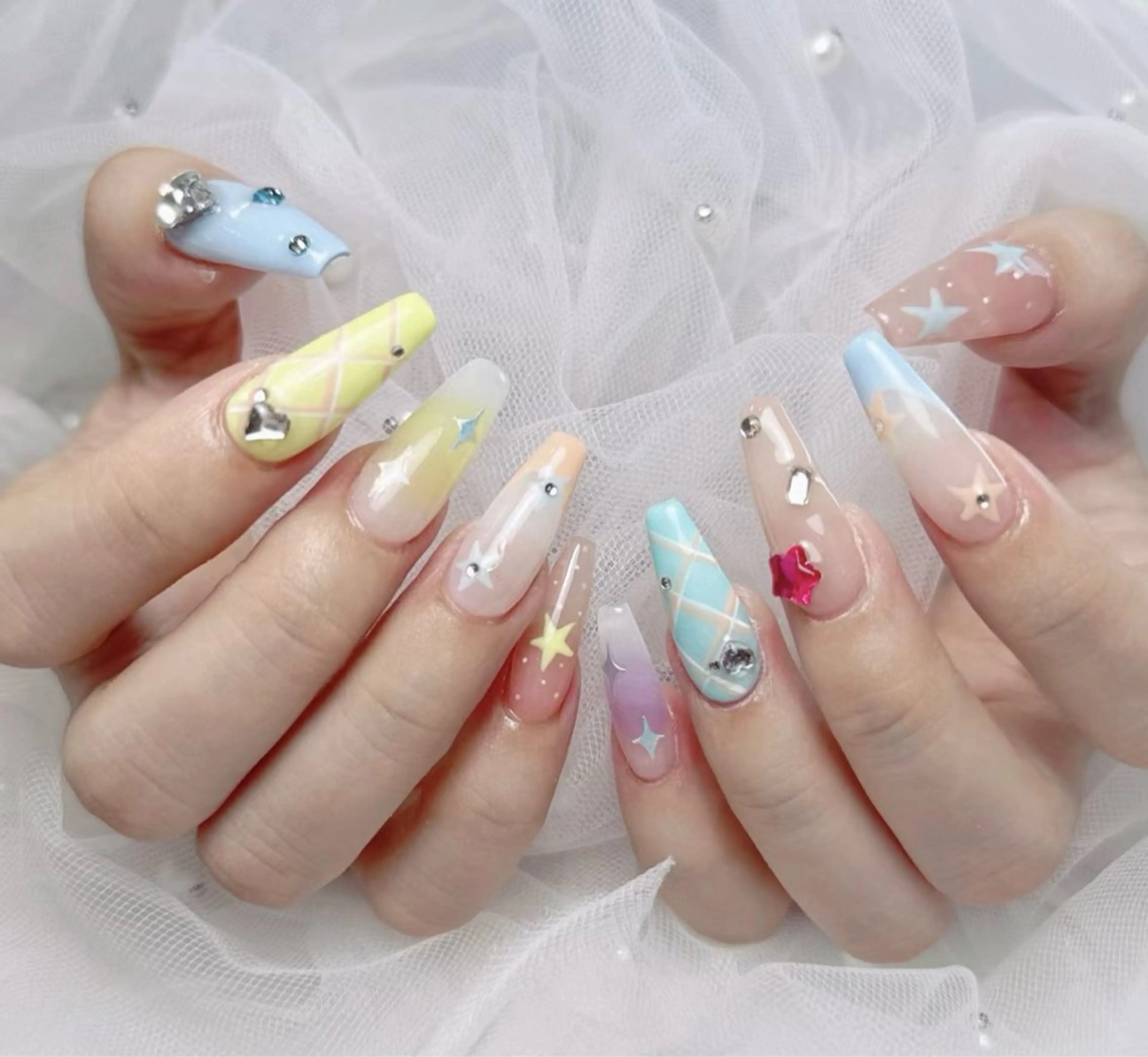 【Hand】チップスカルプorスカルプ長さだし 持ち込みデザイン　120分の写真