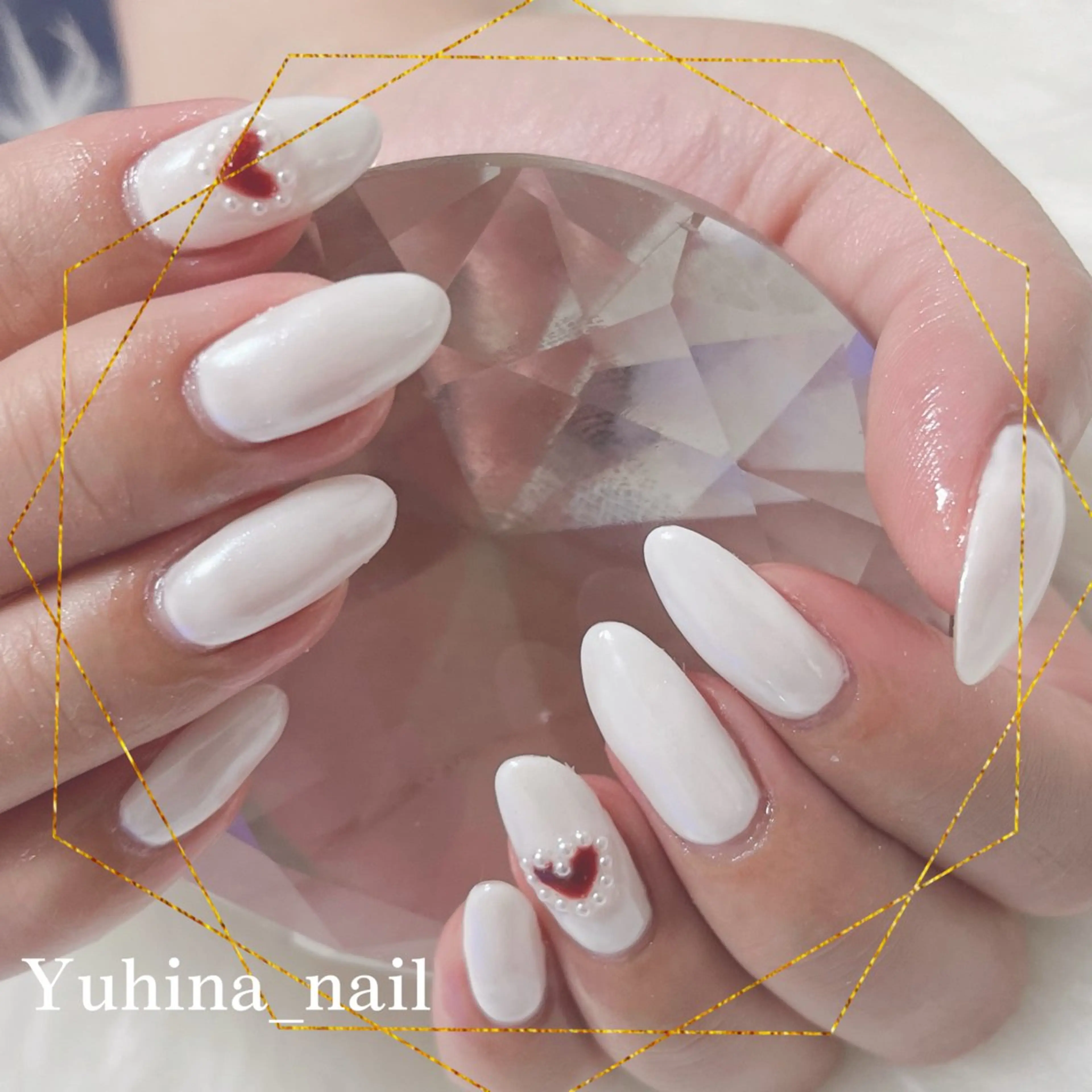 ネイル ハンドネイル Yuhina _nail‪ෆ‪.*のネイルデザイン