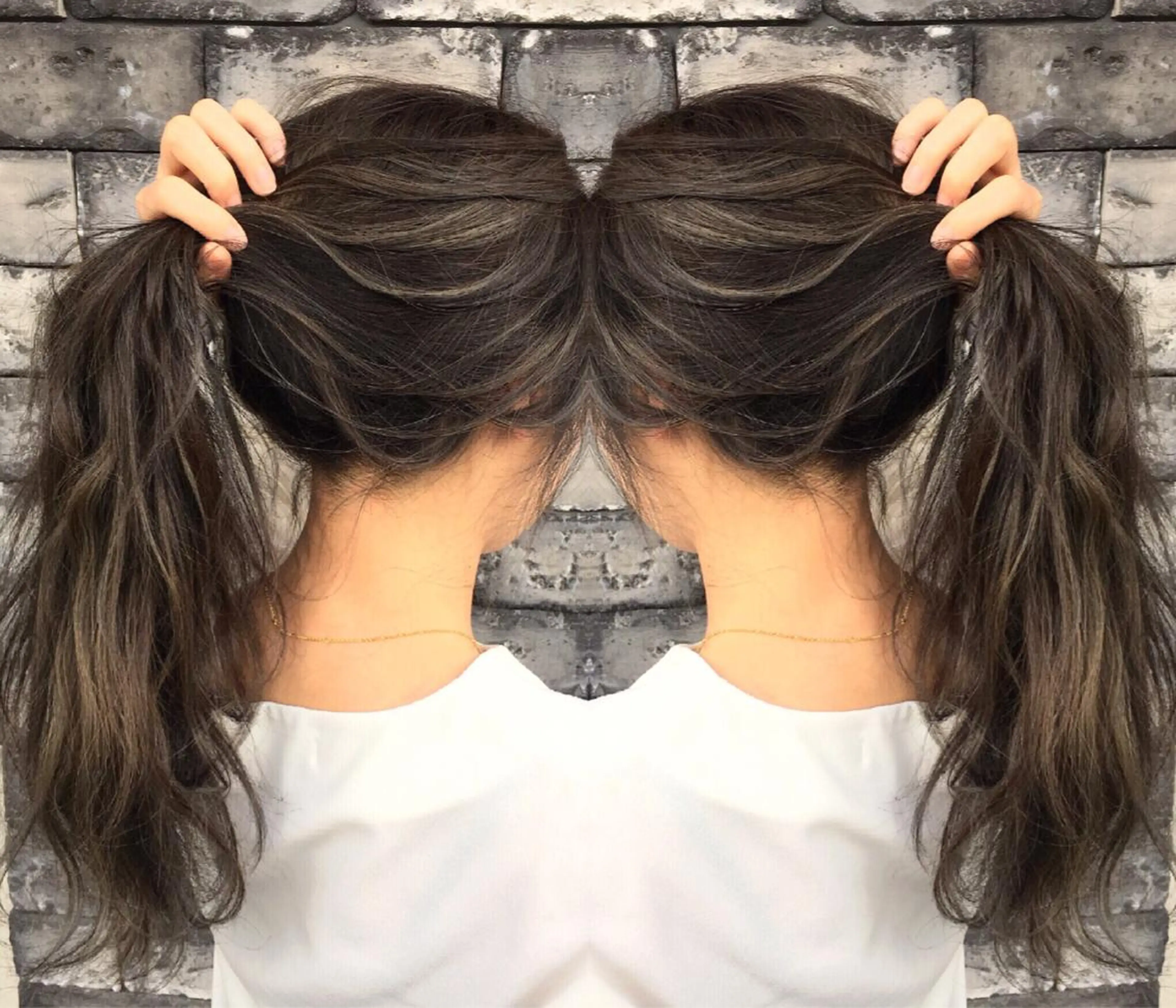 ロング 3Dハイライト 外国人風カラー ハイライト ヘアカラー トリートメント ヘアセット ❤️千葉県代表❤️ 店長❤️柿本翔一朗のヘアスタイル