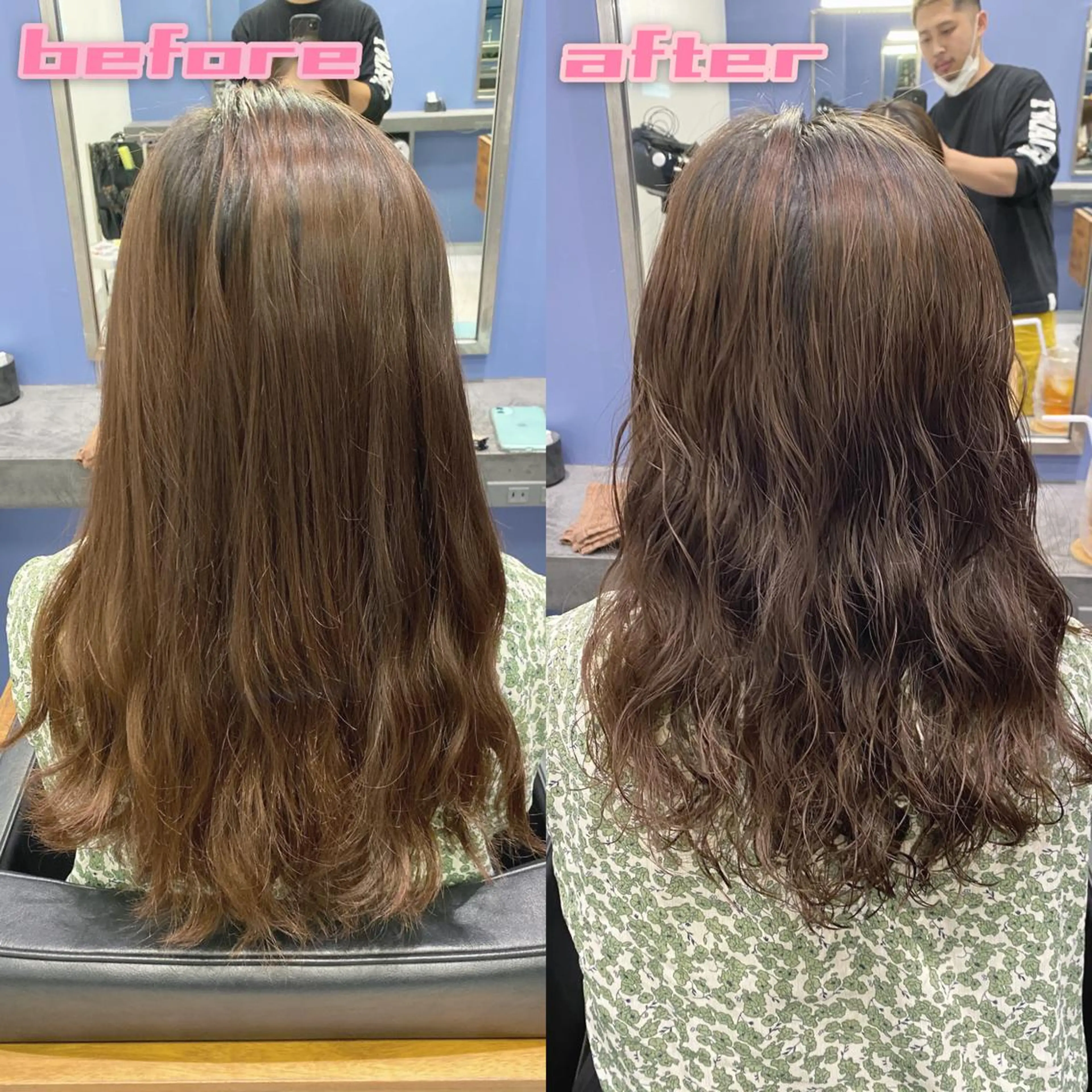 ミディアム パーマ ミディアムパーマ デジタルパーマ 本物のブリーチ縮毛 /デサキショウヘイのヘアスタイル