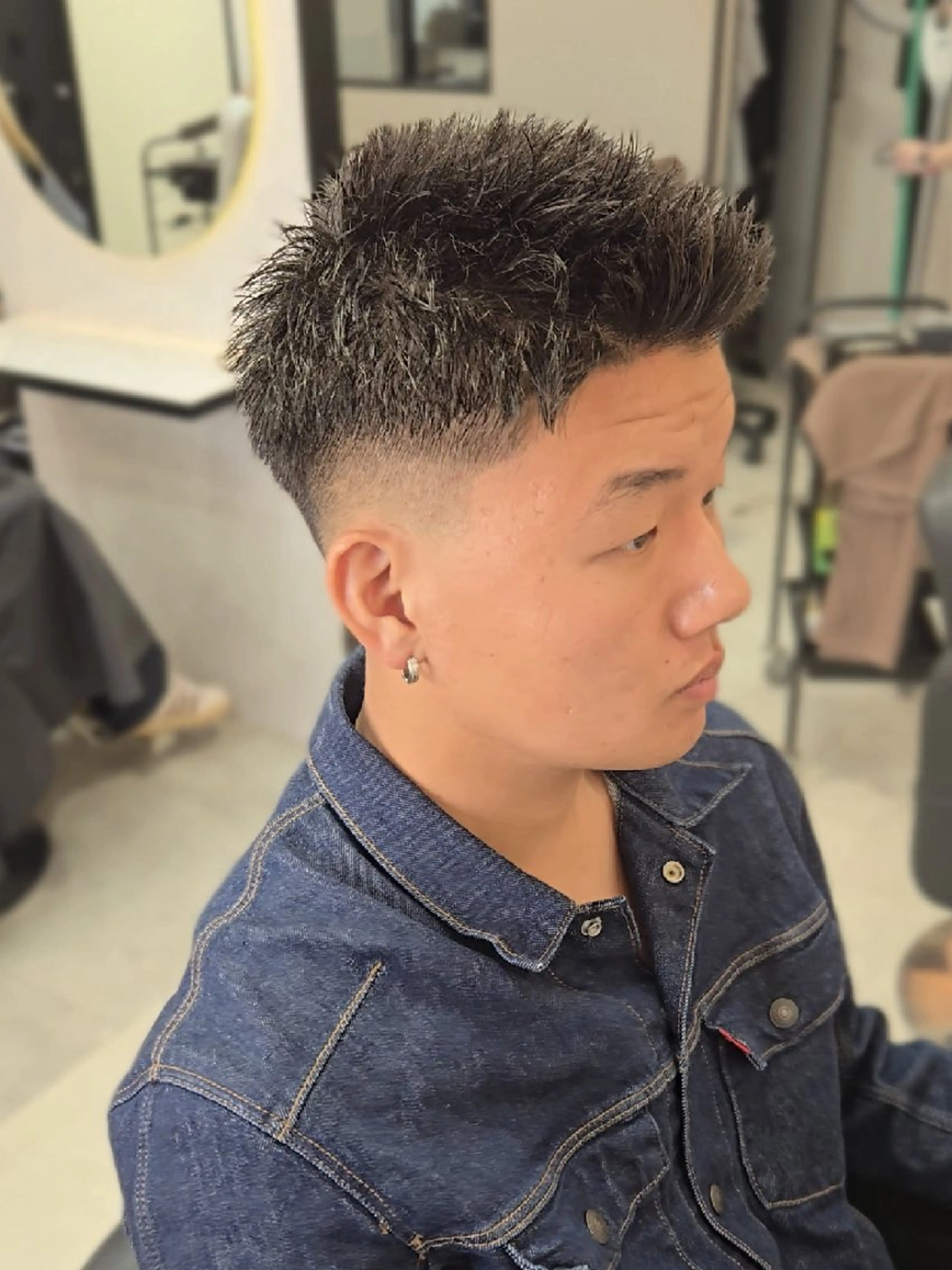メンズ ショート フェードカット 刈り上げ カット ヘアセット Lapis 名古屋駅前店所属・LEN名古屋/パーマ メンズ特化美容師のヘアスタイル