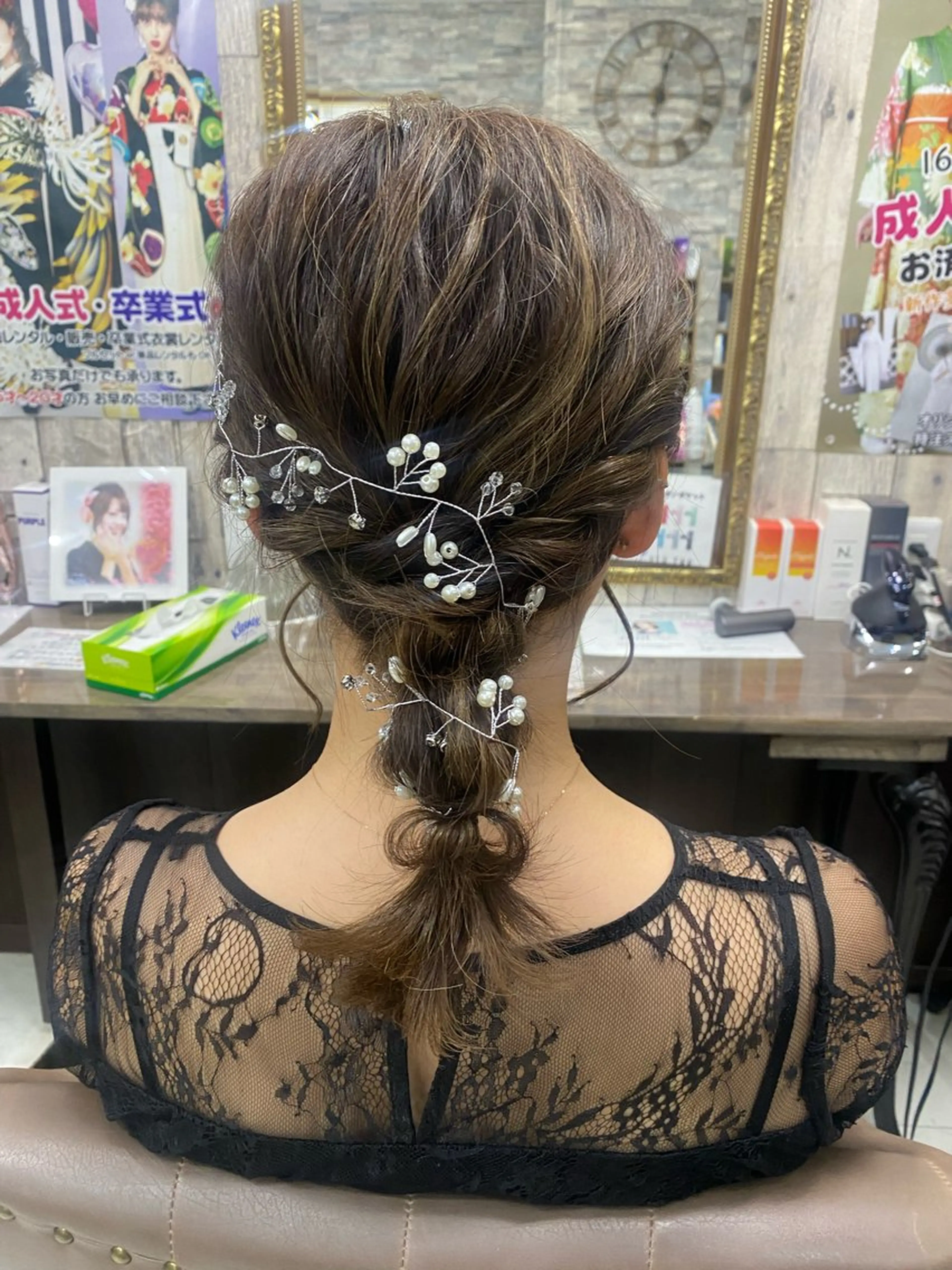 ミディアム ヘアセット 土屋朱理/ Doukeshiのヘアスタイル