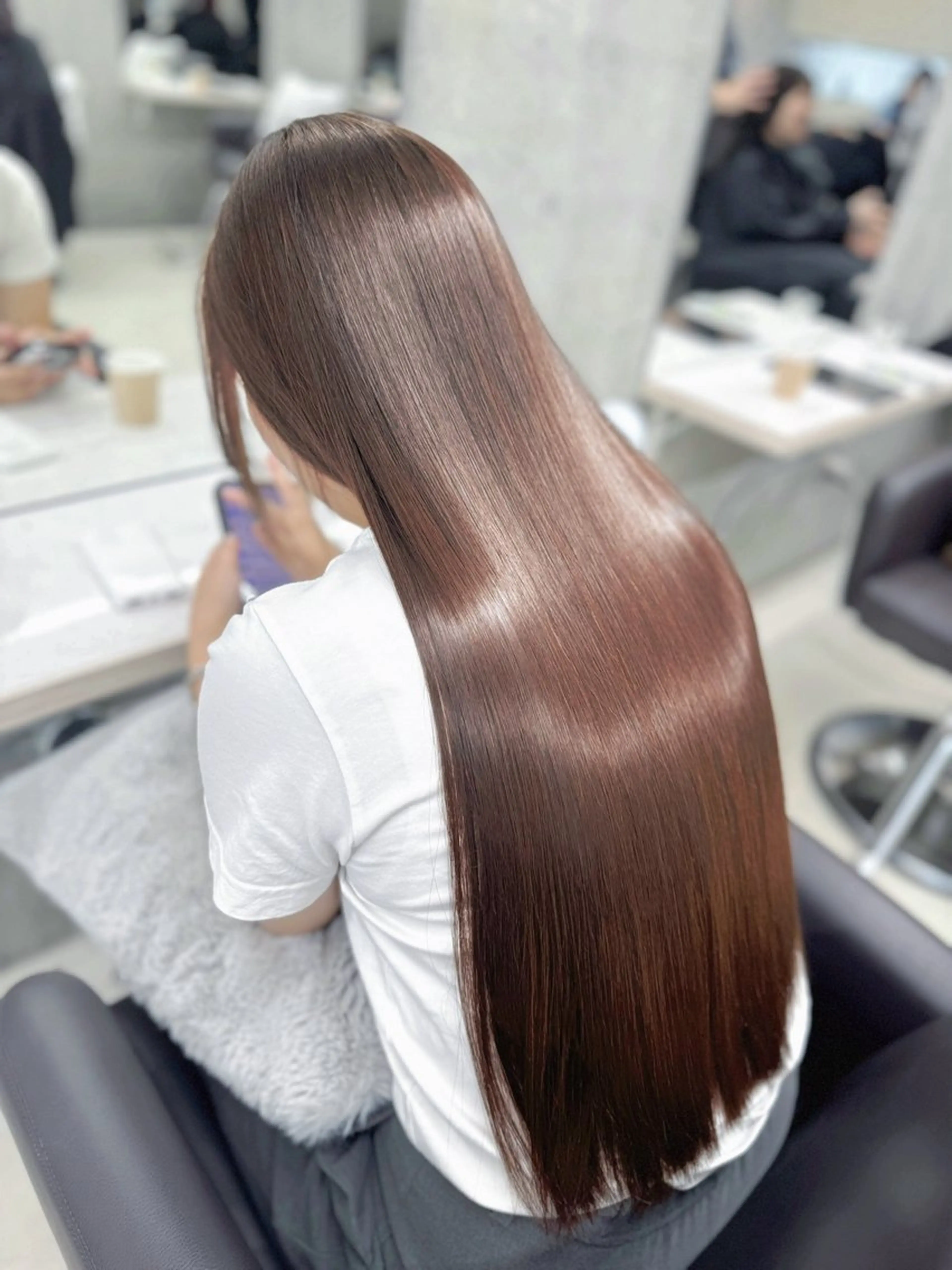 ロング 縮毛矯正 トリートメント うる艶ヘア♡韓国好き 透明感　shotaのヘアスタイル