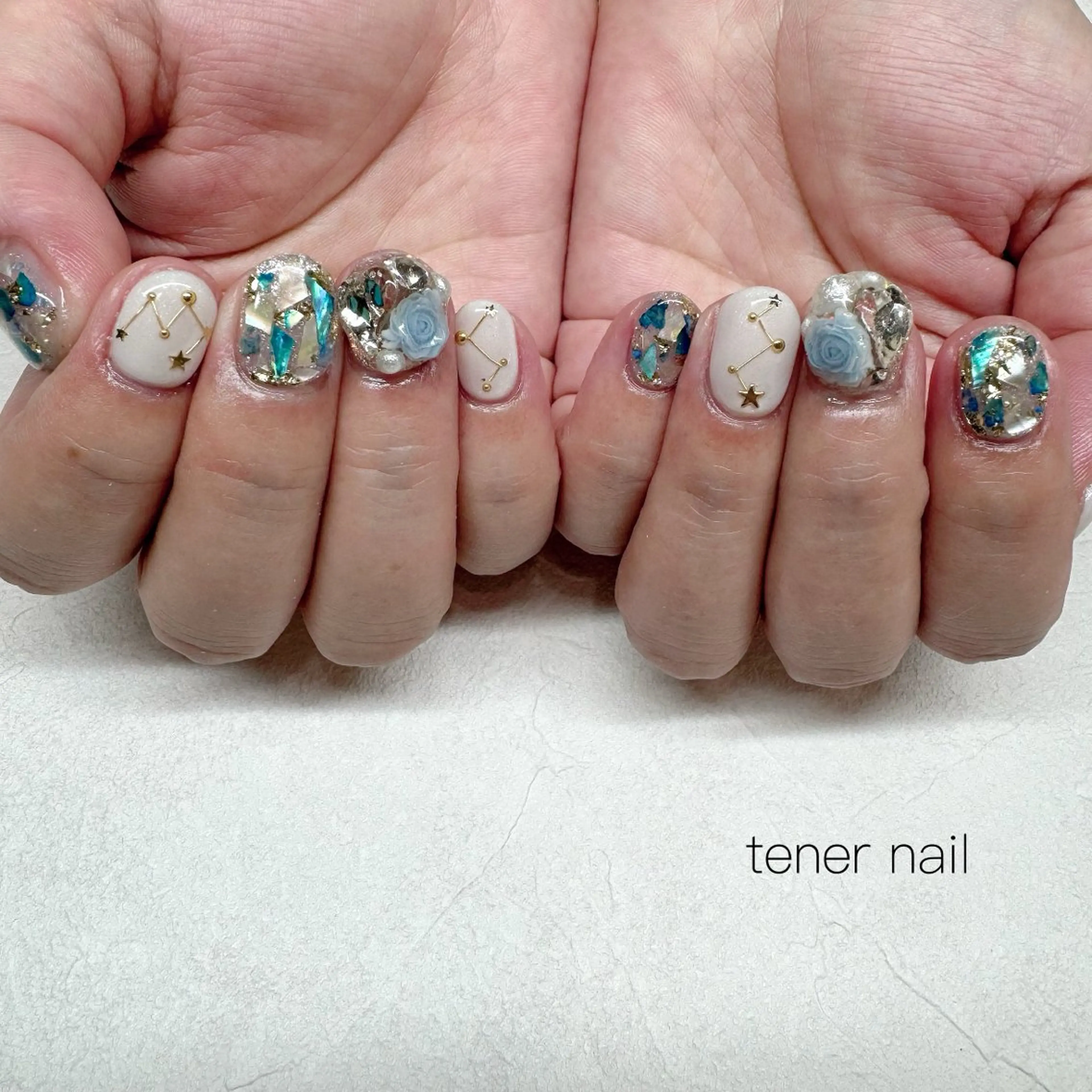 ネイル 夏ネイル ハンドネイル tener  nail  テネルネイル所属・テネルネイル tener nailのネイルデザイン