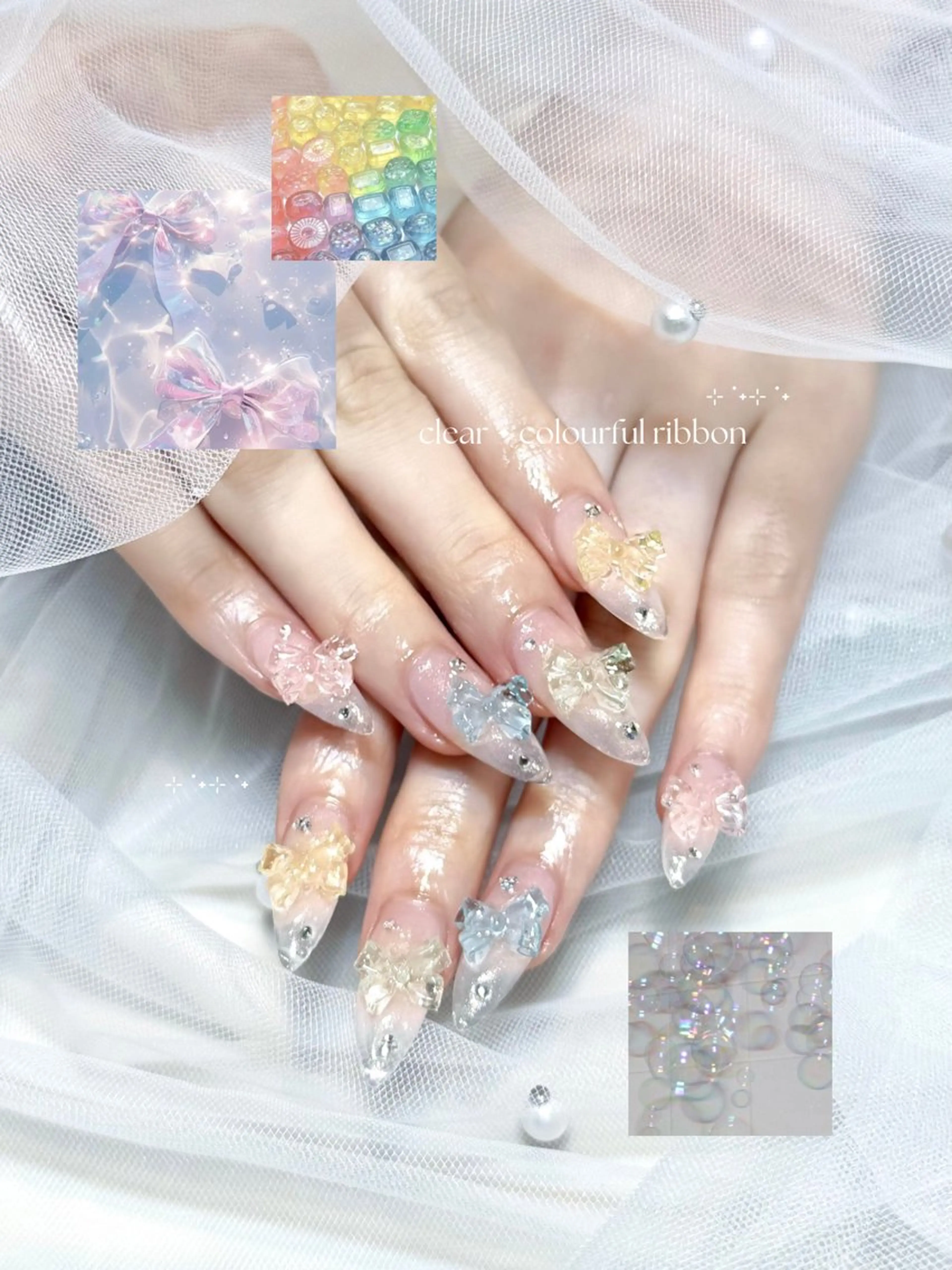 ネイル ハンドネイル éclat nail studio（She nail studio内）所属・韓国ワンホン éclat🩵飯山のネイルデザイン