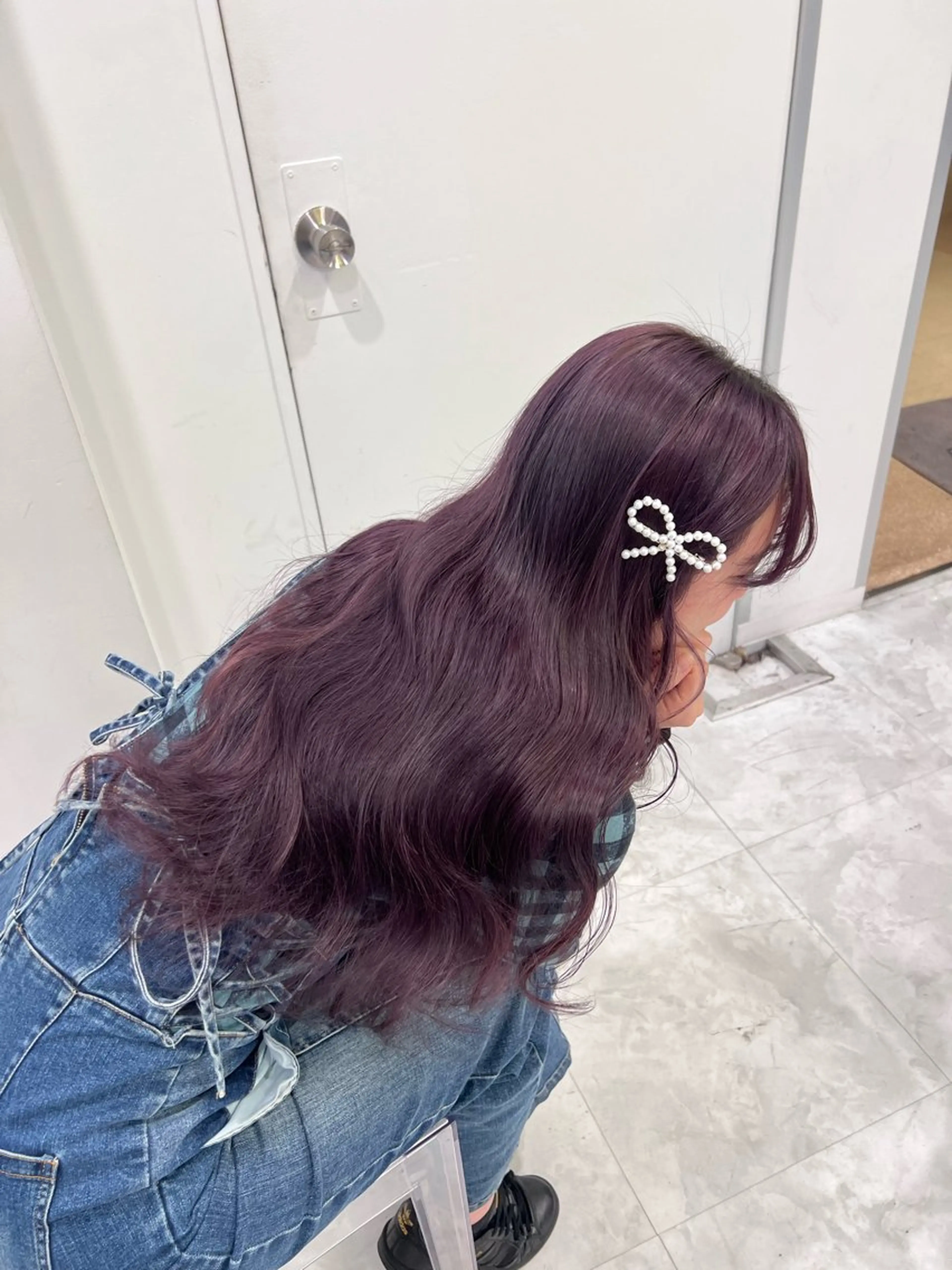 ロング カラー ヘアアレンジ ヘアカラー 上品な透明感カラー 寒色＆暖色ヘア💗のヘアスタイル