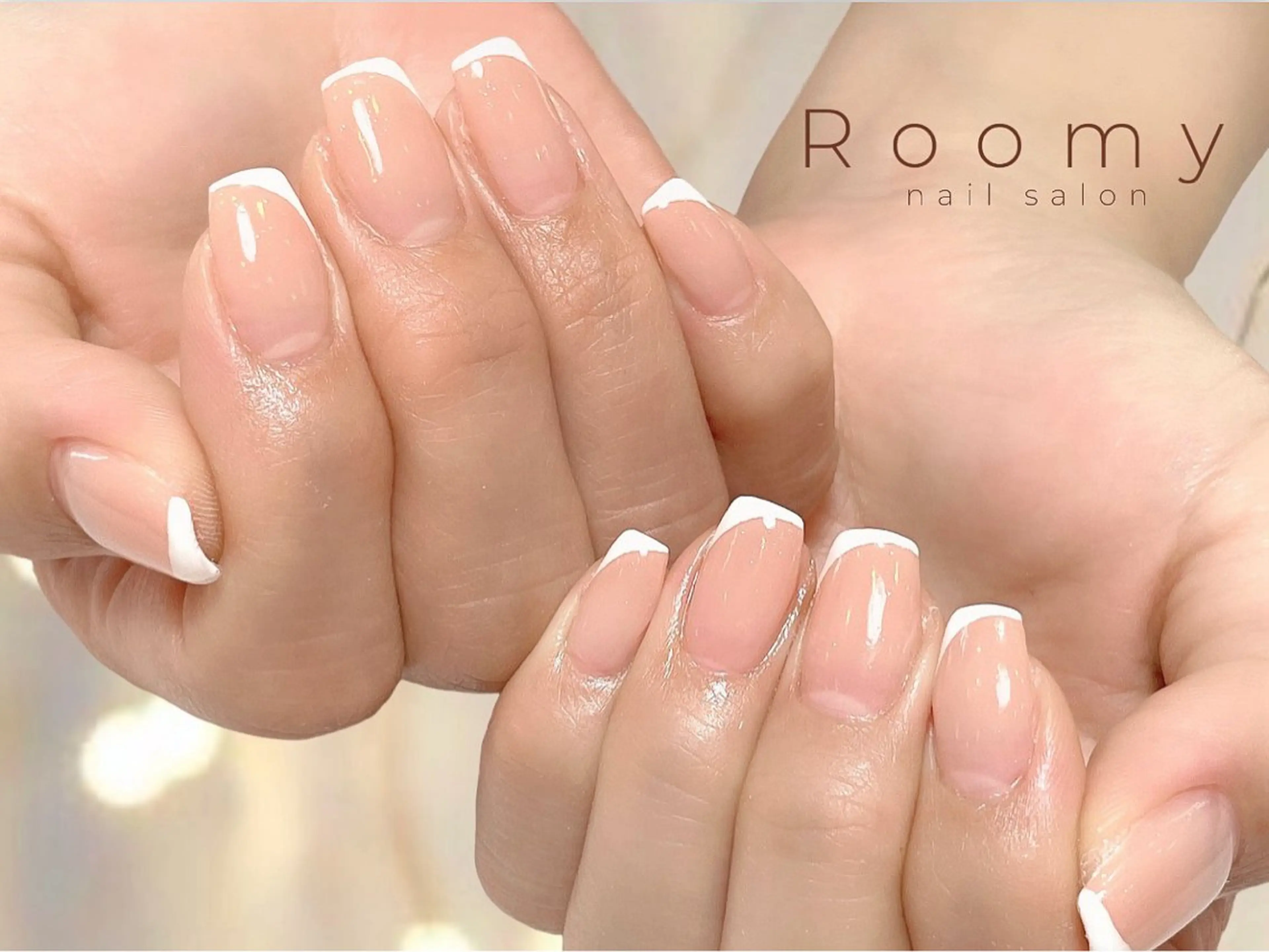 ネイル フレンチネイル ジェルネイル グラデーション ラメ(グリッター) マグネットネイル ハンドネイル nail salon Roomy 竹ノ塚所属・nail salon Roomy 竹ノ塚のネイルデザイン