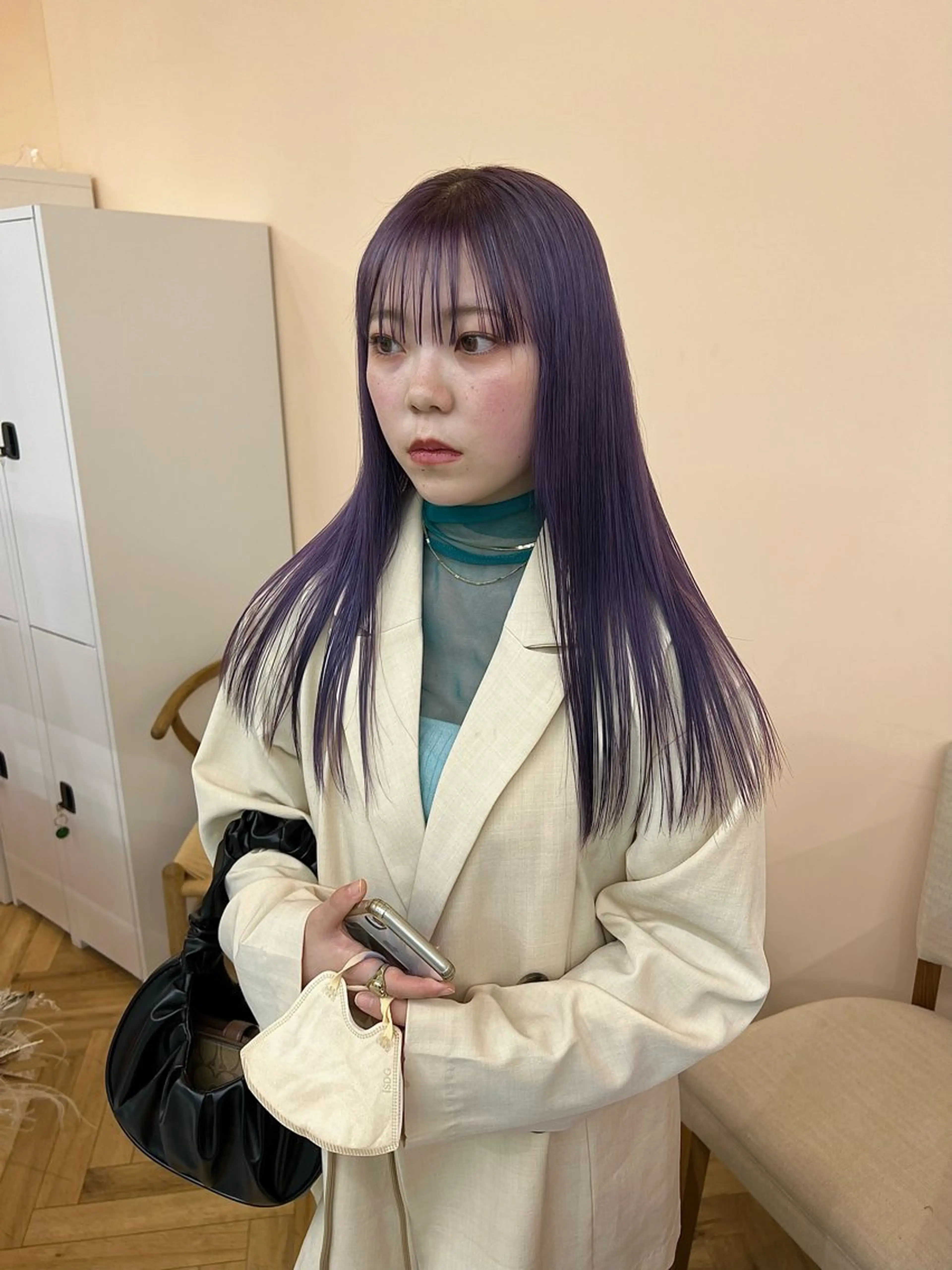 ロング カット ヘアカラー 舟橋耀/ブリーチカラ ー/レイヤーカットのヘアスタイル