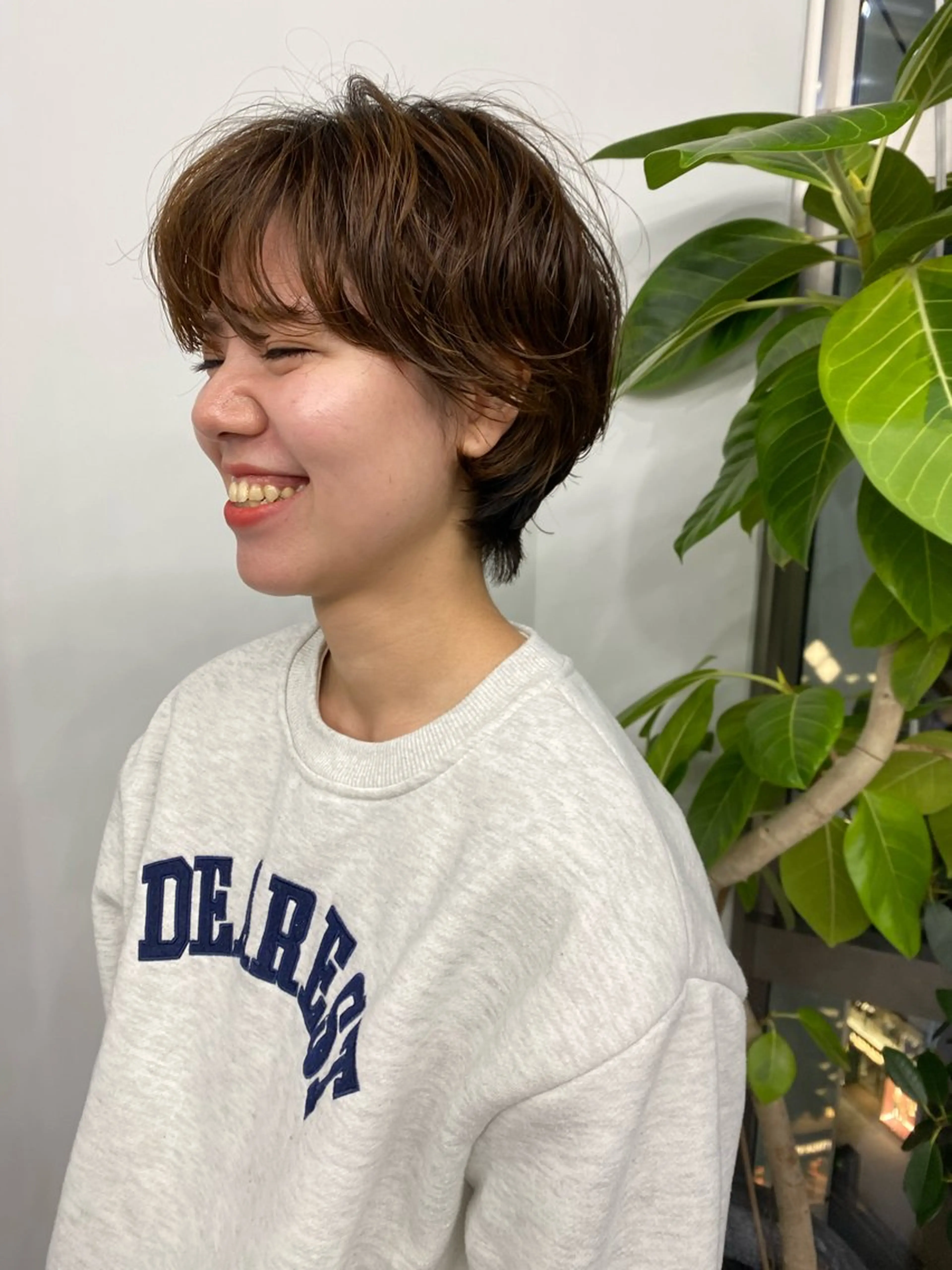 ショート カラー パーマ ヘアアレンジ レイヤー/メンズ🥑 マエダアズミ🥑のヘアスタイル