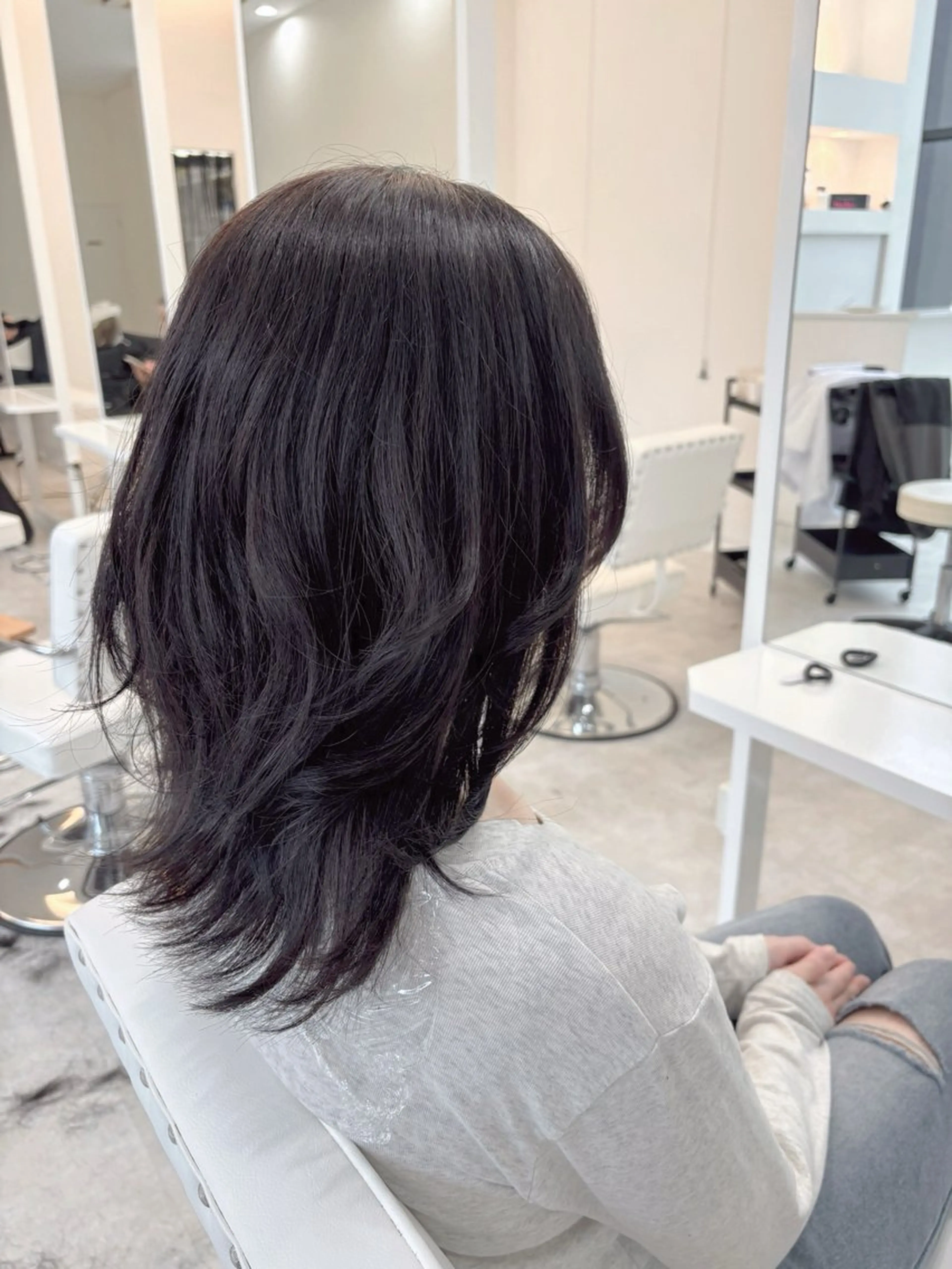 ミディアム カット ヘアカラー juve.別府店所属・juve別府店 リンのヘアスタイル
