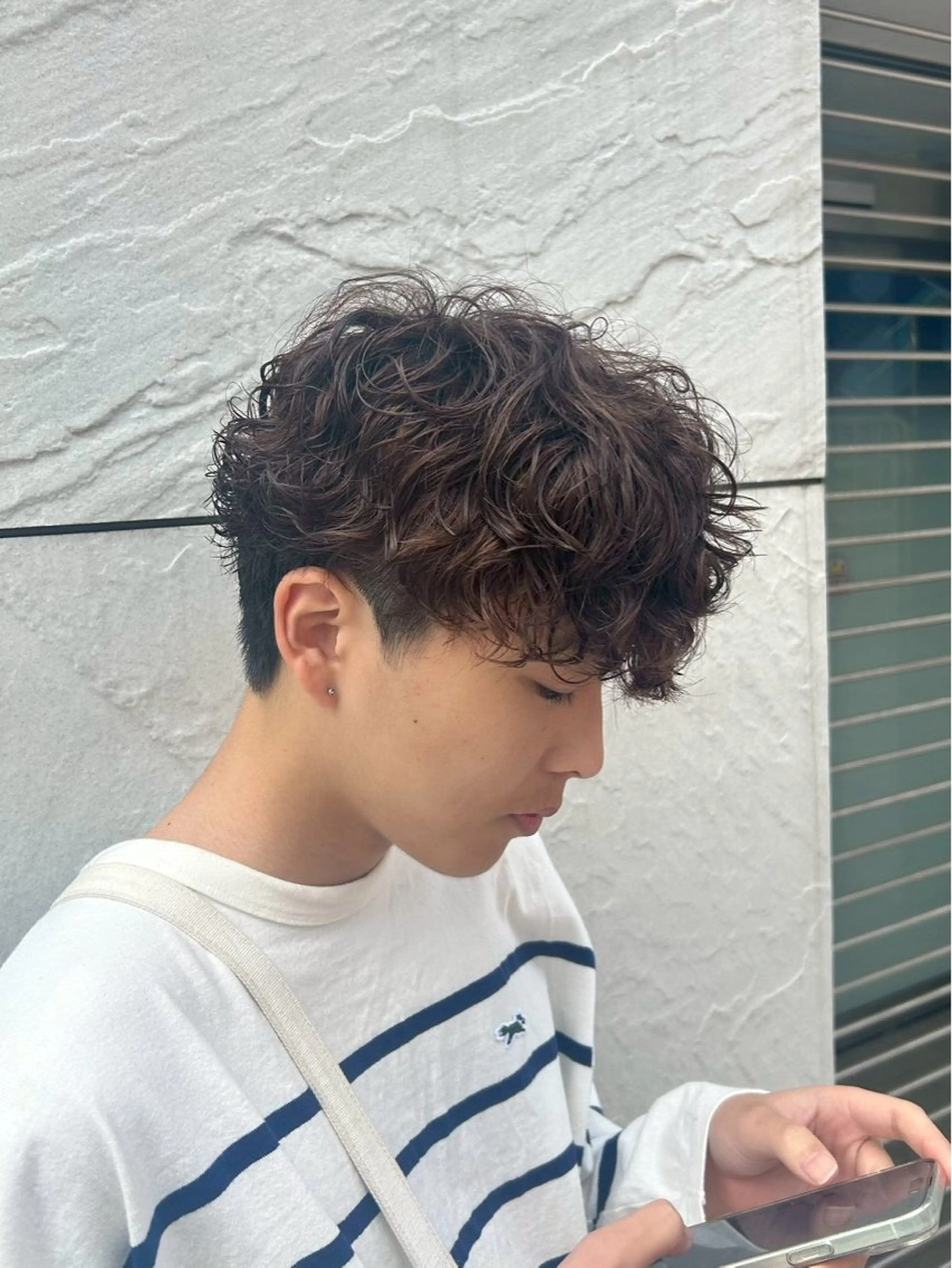 メンズ メンズパーマ カット パーマ Shinto men 's designのヘアスタイル