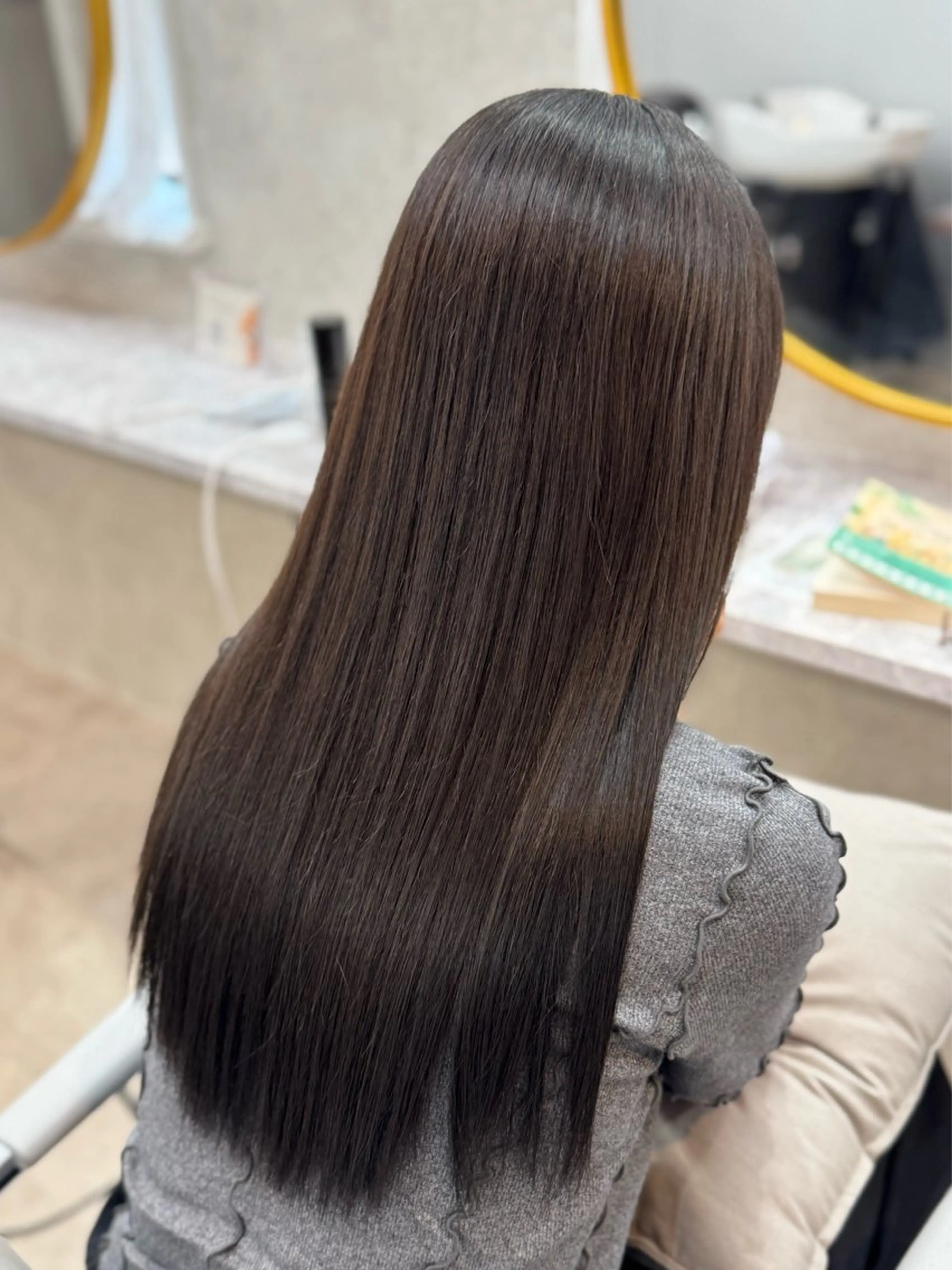 ロング カット ヘアカラー トリートメント 鎌倉 楓麻のヘアスタイル